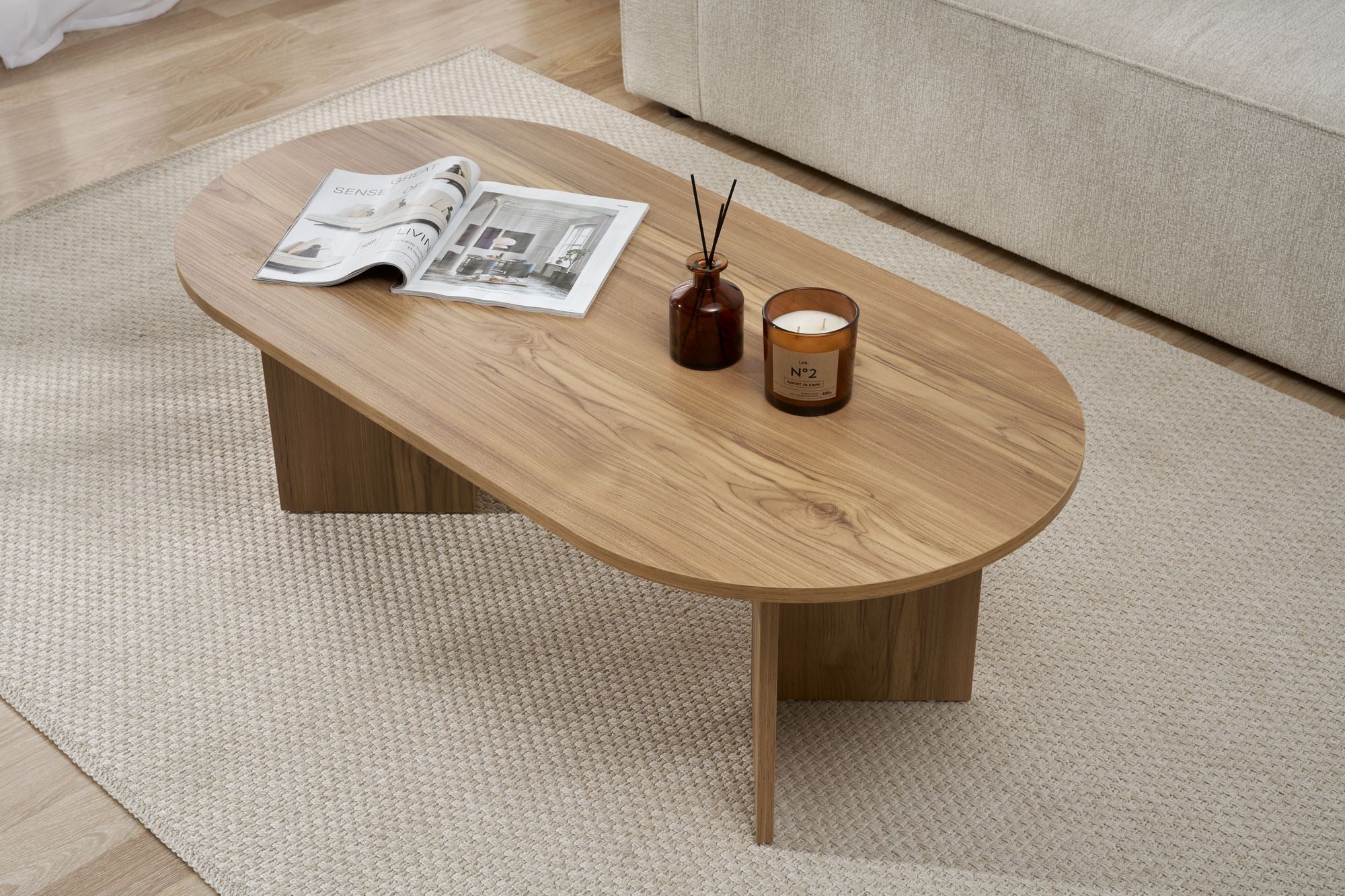 Rani Home Orta Sehpa Meşe 119Cm AB-5293
