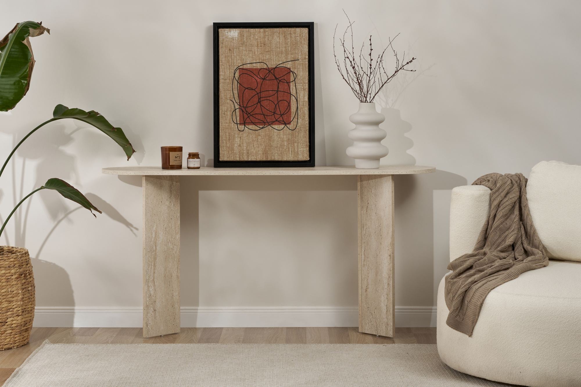Rani Home Dresuar Traverten 150Cm EG-5396