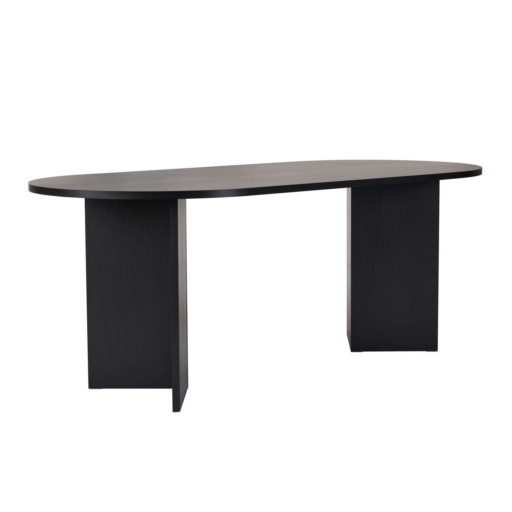 Rani Home Yemek Masası Ahşap Desenli Siyah 200Cm GA-5324