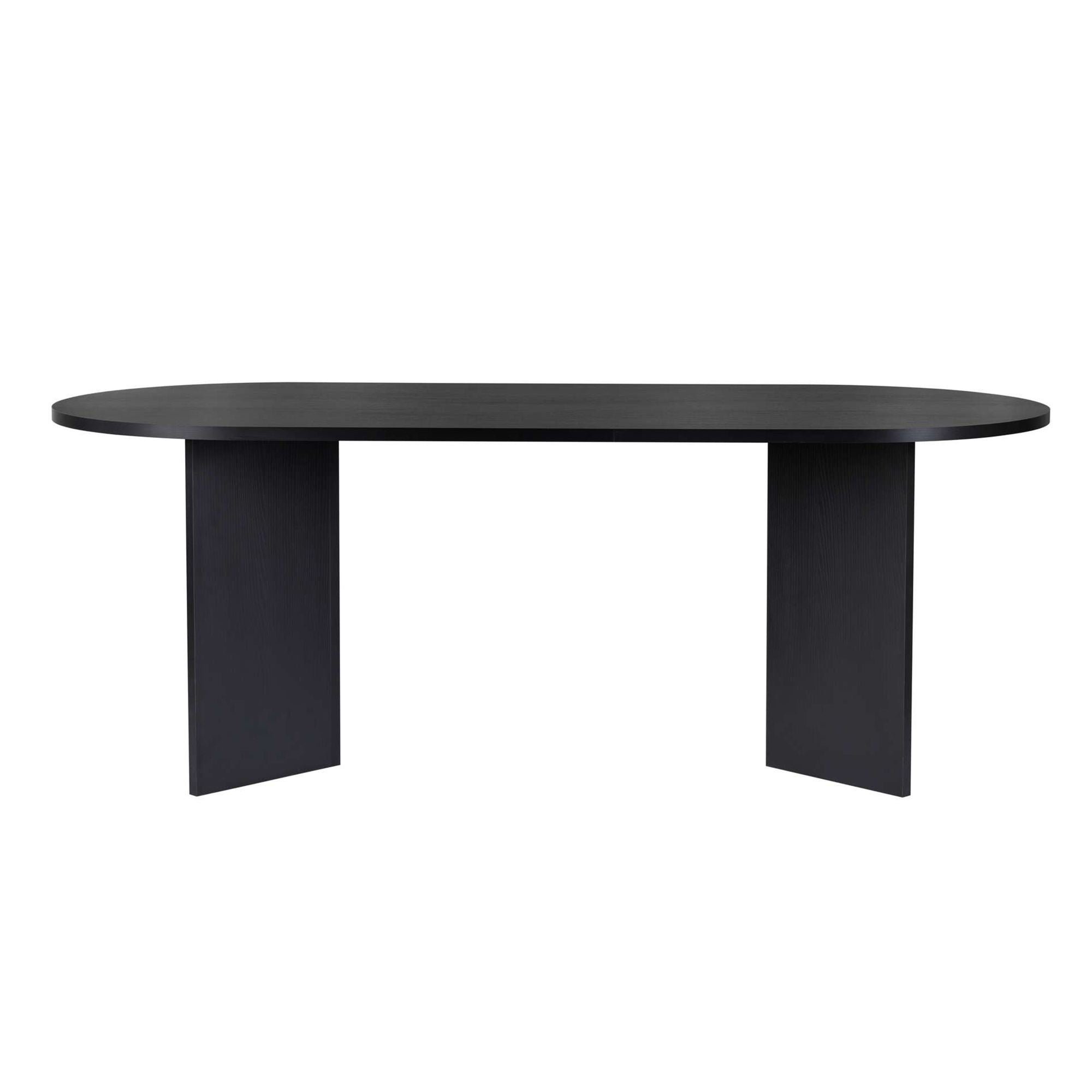 Rani Home Yemek Masası Ahşap Desenli Siyah 200Cm GA-5324