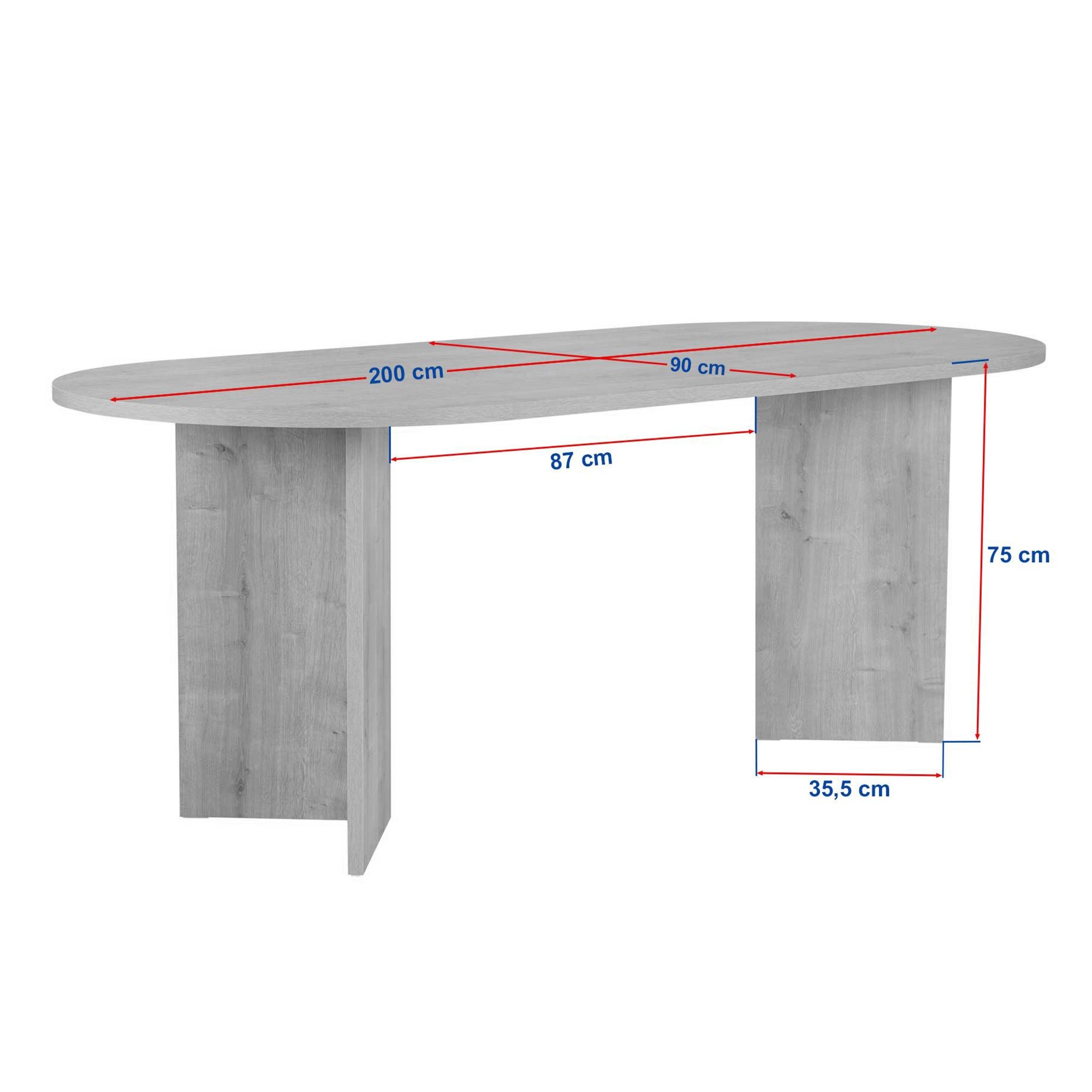Rani Home Yemek Masası Traverten 200Cm GA-5321