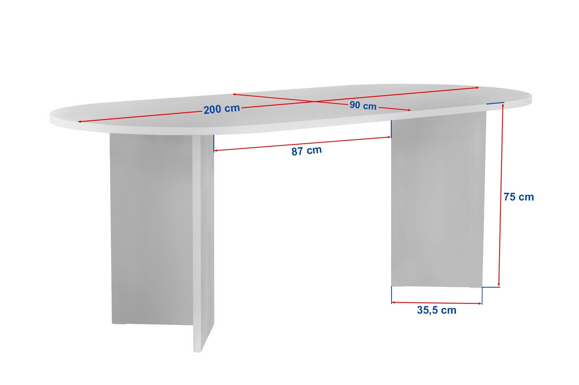 Rani Home Yemek Masası Atlantik Çam 200Cm GA-5319