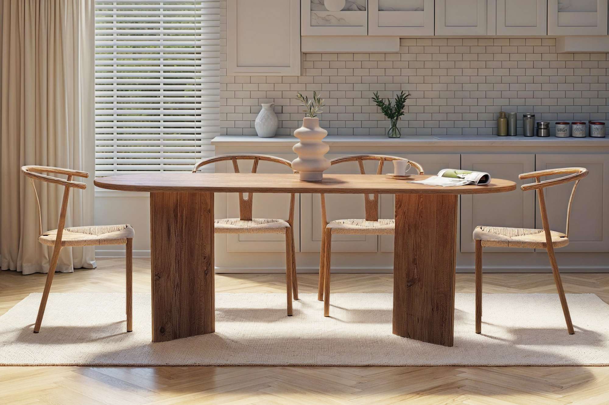 Rani Home Yemek Masası Atlantik Çam 200Cm GA-5319