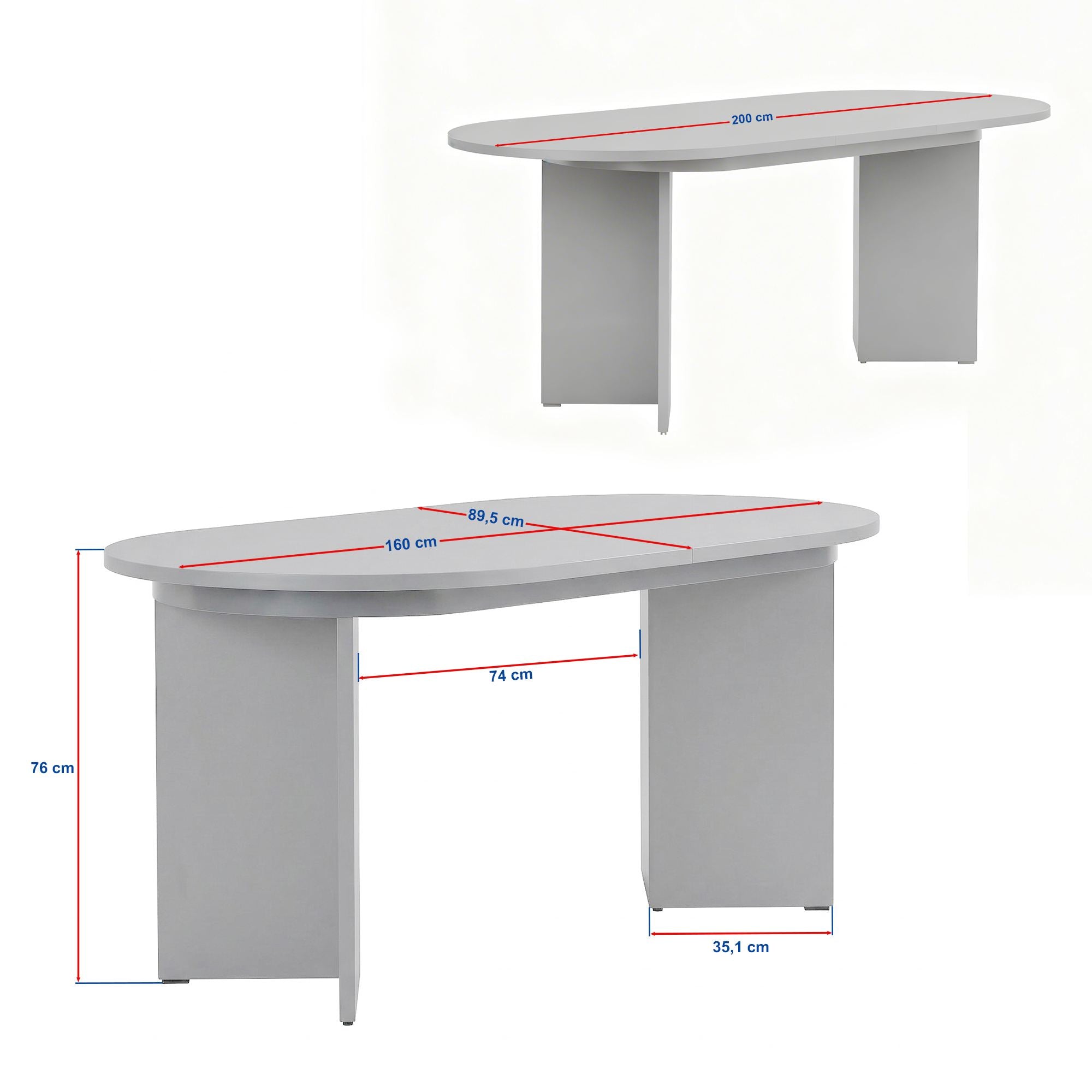 Rani Home Açılır Yemek Masası Traverten 160-200Cm GA-5345