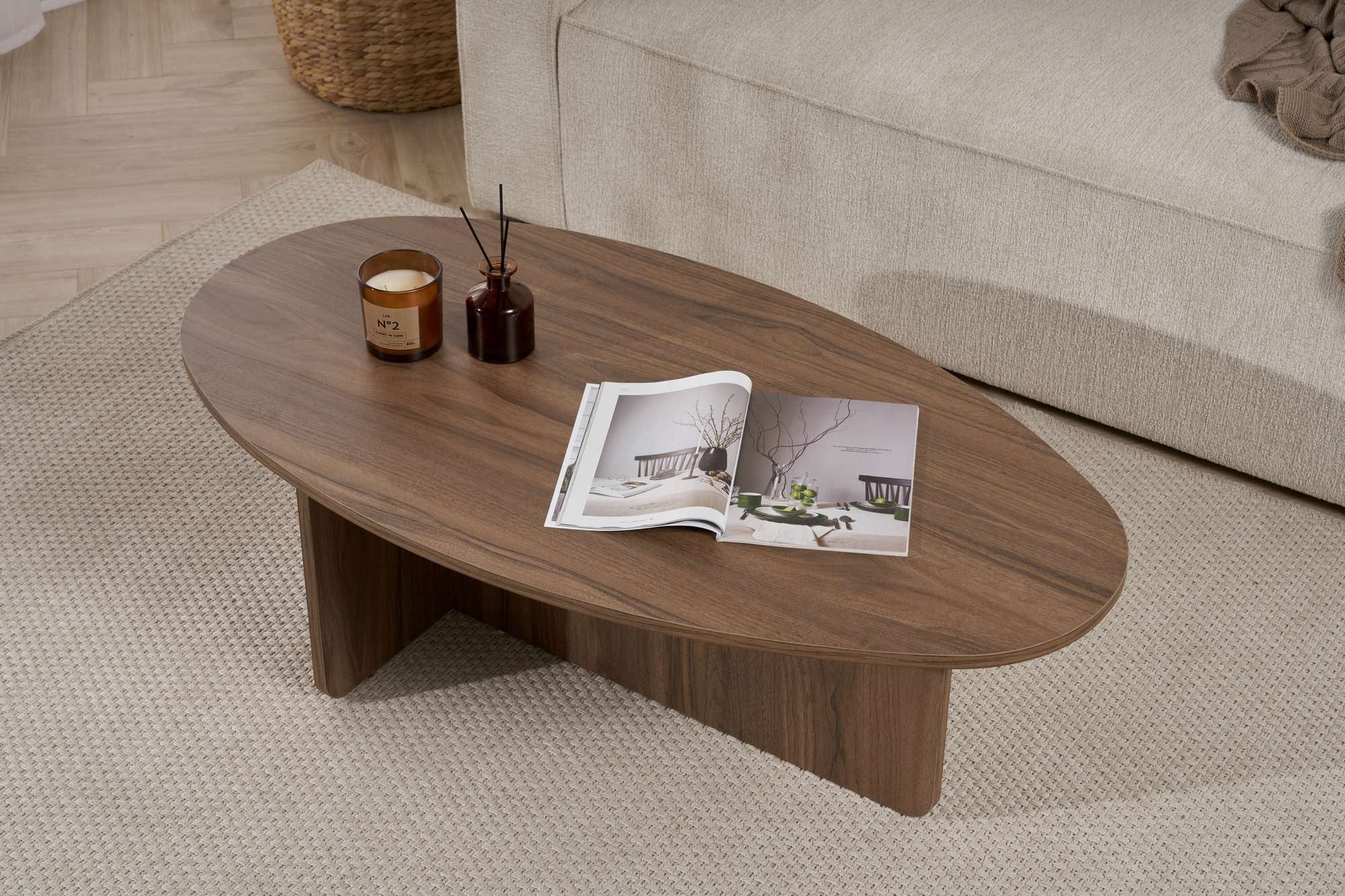 Rani Home Orta Sehpa Venezia Ceviz 120Cm AB-5406