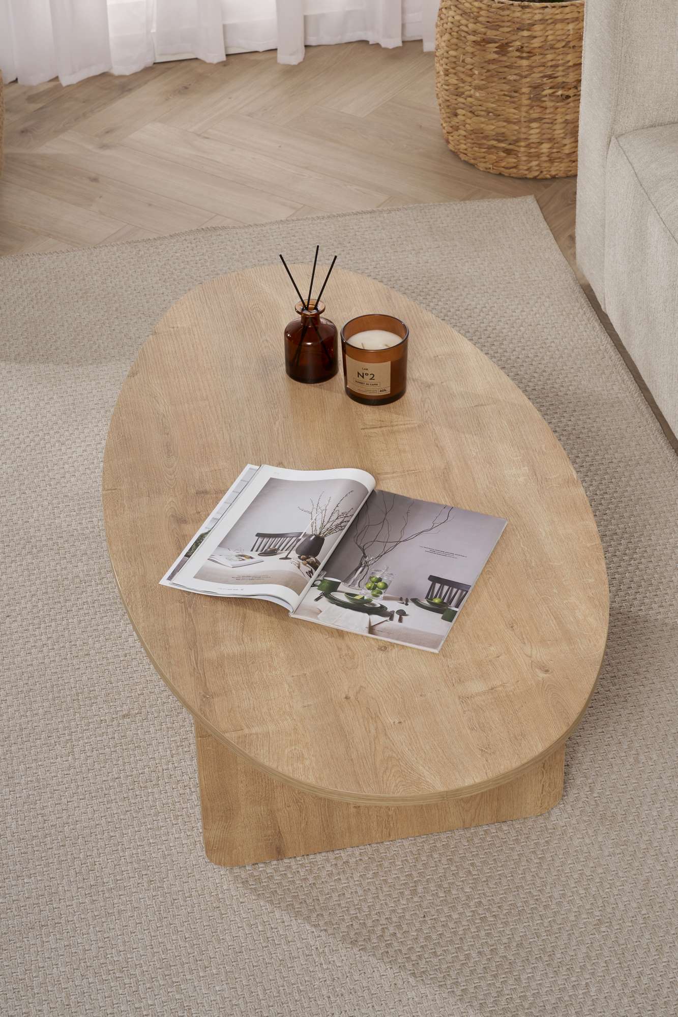 Rani Home Orta Sehpa Meşe 120Cm AB-5404