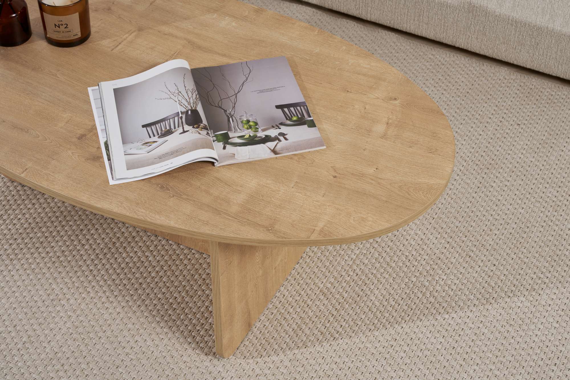Rani Home Orta Sehpa Meşe 120Cm AB-5404