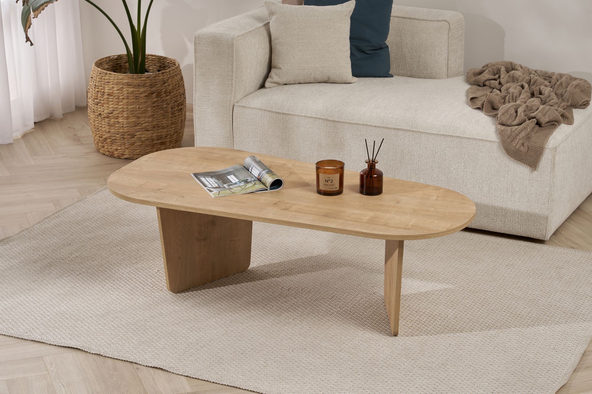 Rani Home Orta Sehpa Meşe 130 Cm AB-5411