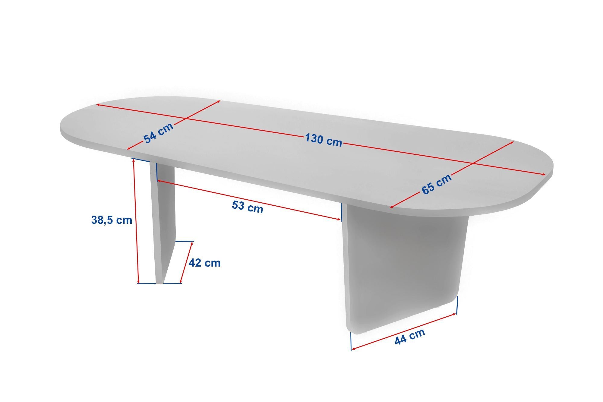 Rani Home Orta Sehpa Traverten - Venedik Cevizi 130 Cm AB-5413