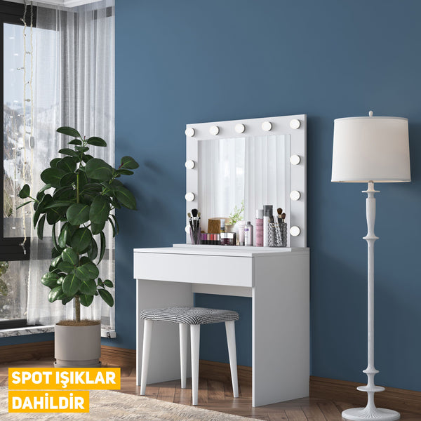 ışıklı makyaj masası 