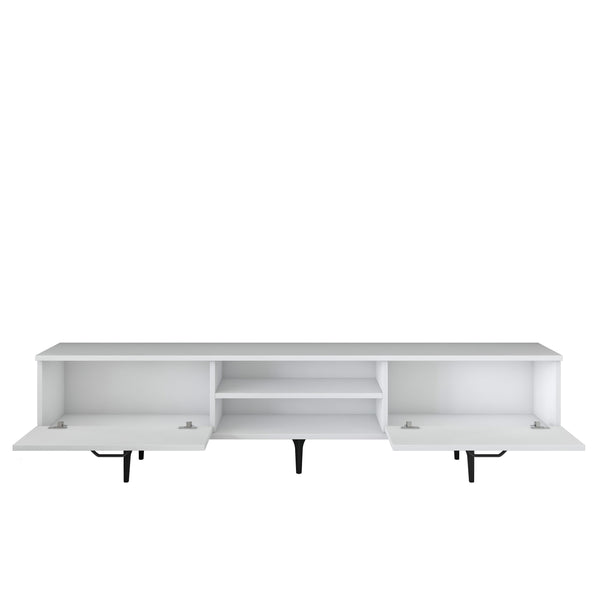 Rani AA146 Tv Ünitesi Modern Ayaklı Raflı Tv Sehpası 180 cm Beyaz