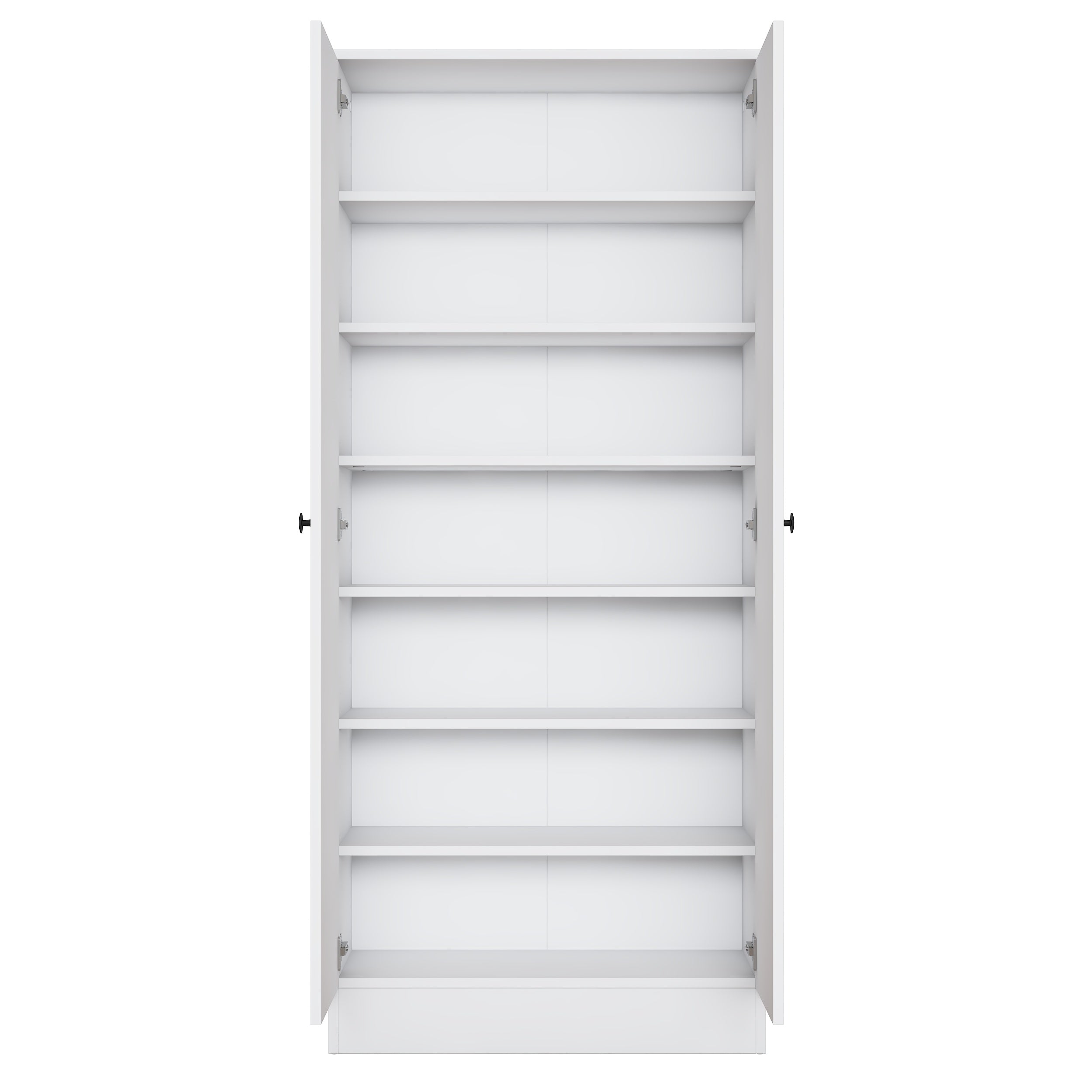 Rani EA148 Modern Portmanto 2 Kapaklı Raflı Ayakkabılık Vestiyer Beyaz