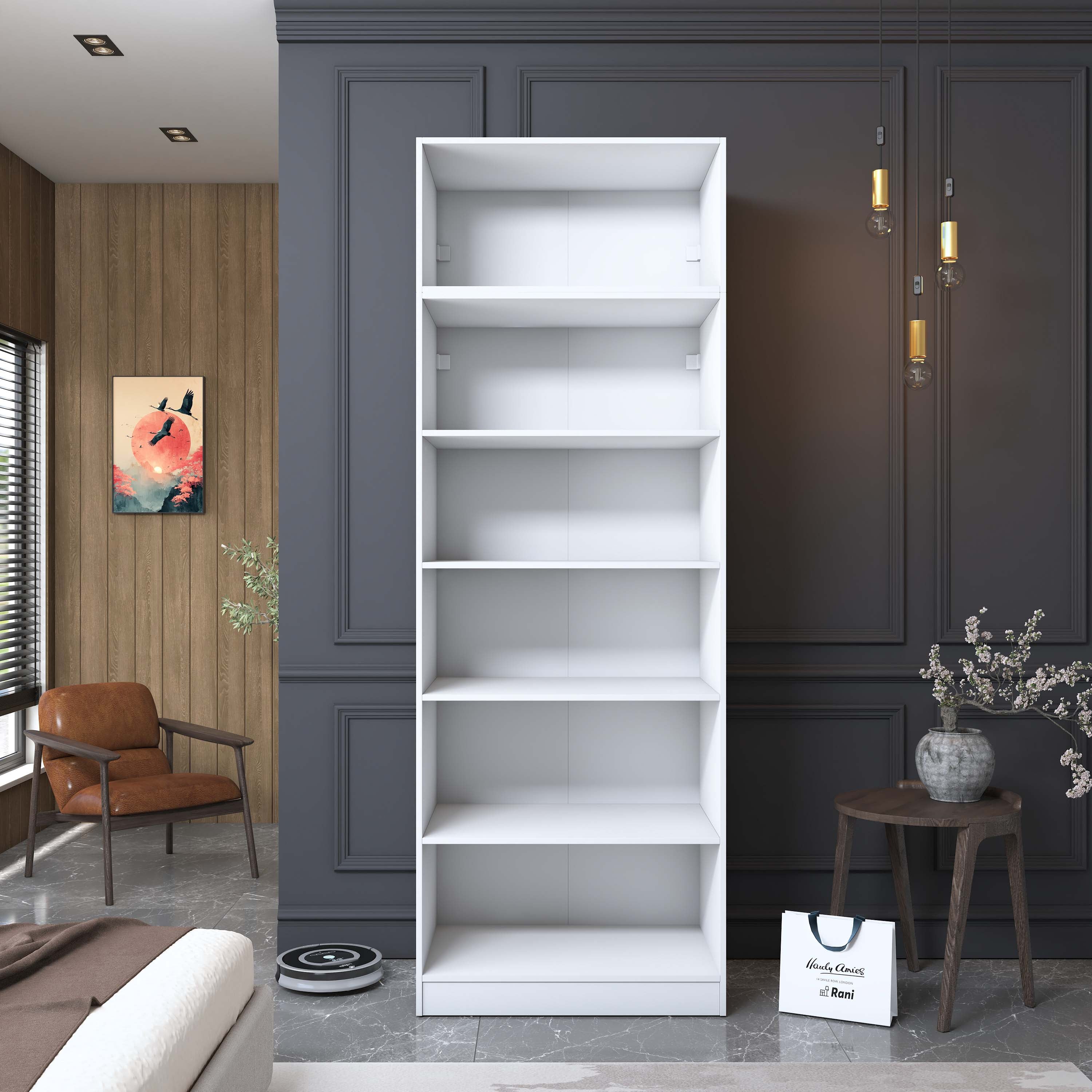 Rani BA210 Gardırop 4 Kapaklı 4 Raflı Elbise Dolabı Beyaz