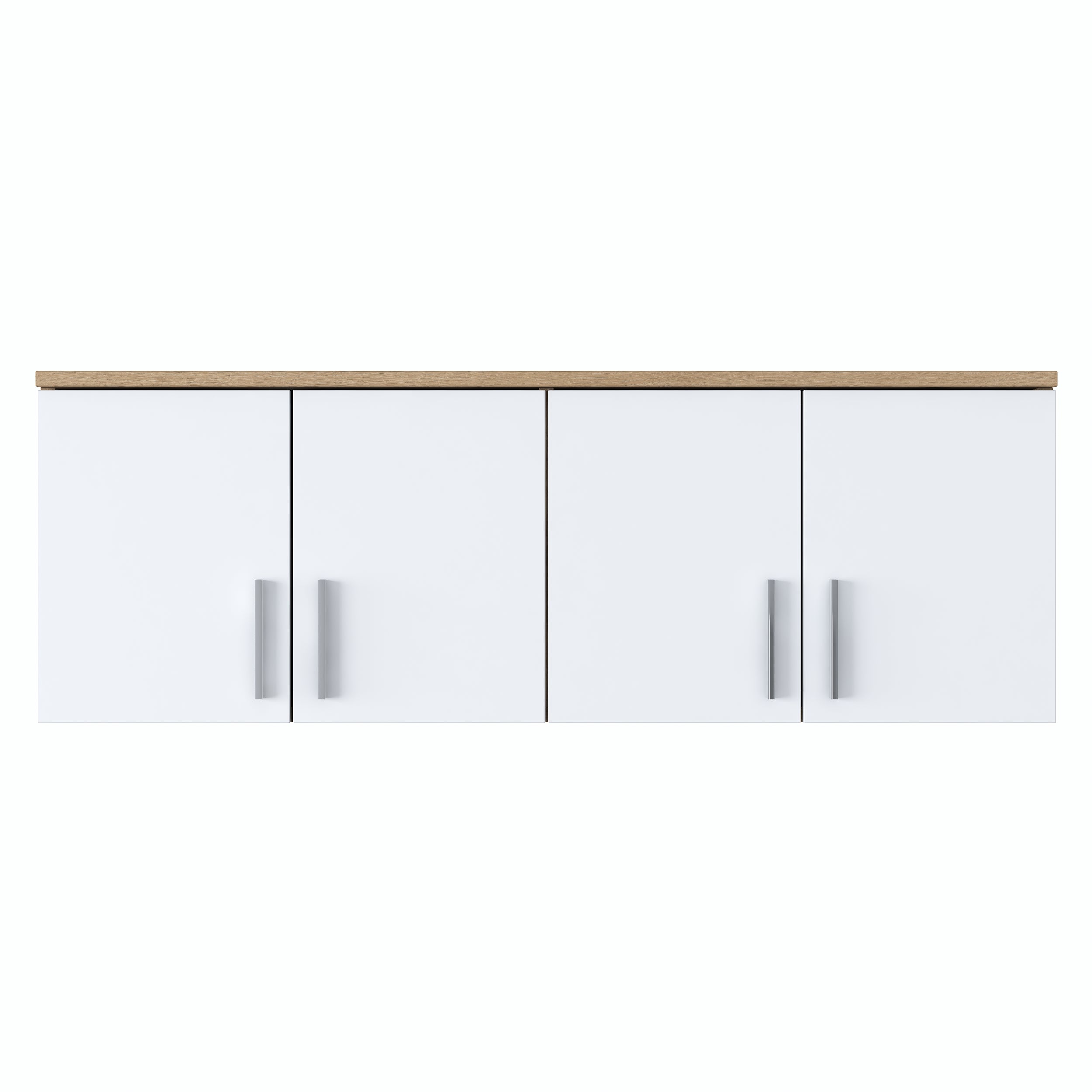 Rani EA150 Portmanto Üst Modülü Çok Amaçlı Dolap Sepet Ceviz - Beyaz