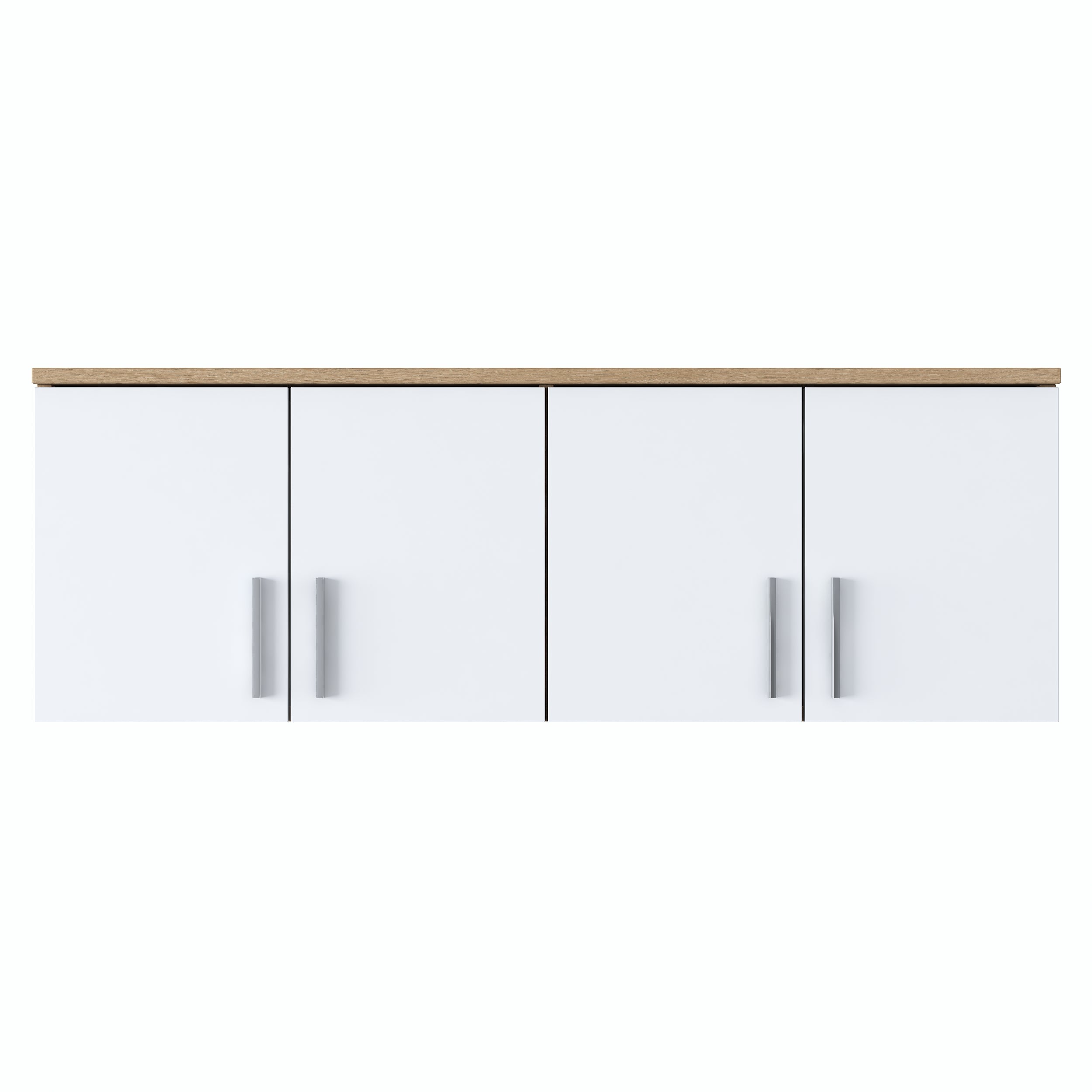 Rani EA150 Portmanto Üst Modülü Çok Amaçlı Dolap Sepet Ceviz - Beyaz