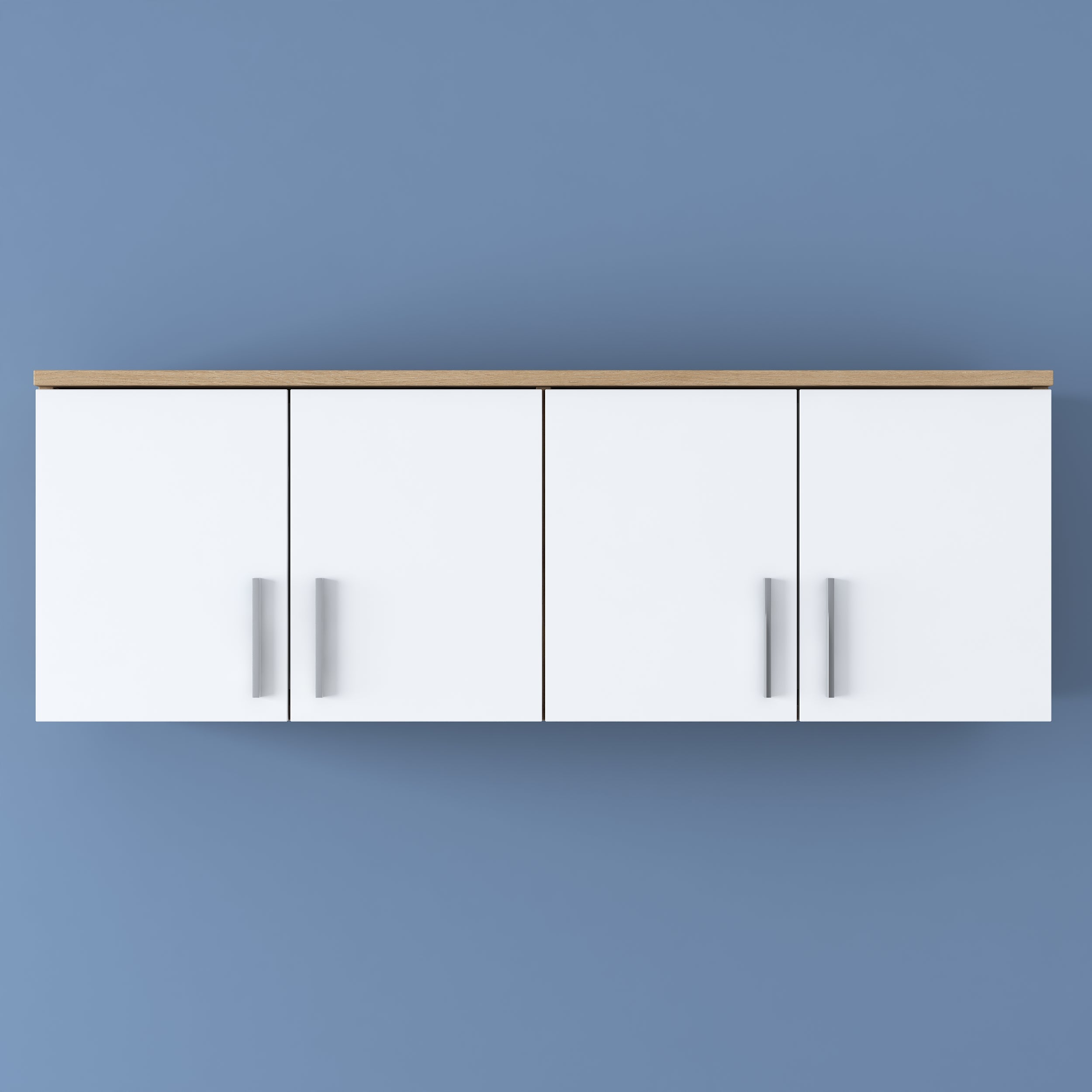 Rani EA150 Portmanto Üst Modülü Çok Amaçlı Dolap Sepet Ceviz - Beyaz