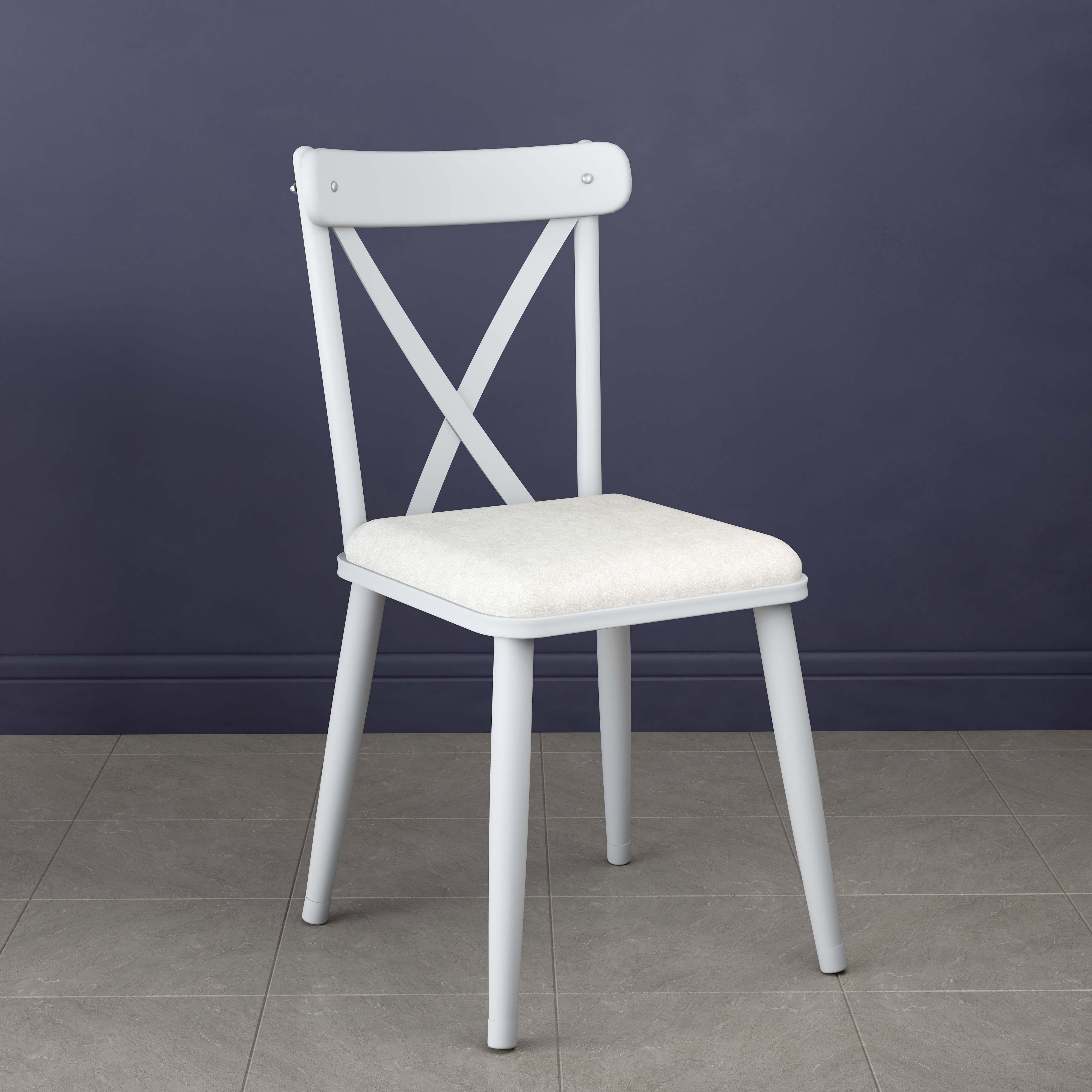 Rani JB108 Metal Sandalye Thonet Sandalye 4'lü Mutfak Yemek Masası Sandalyesi Beyaz