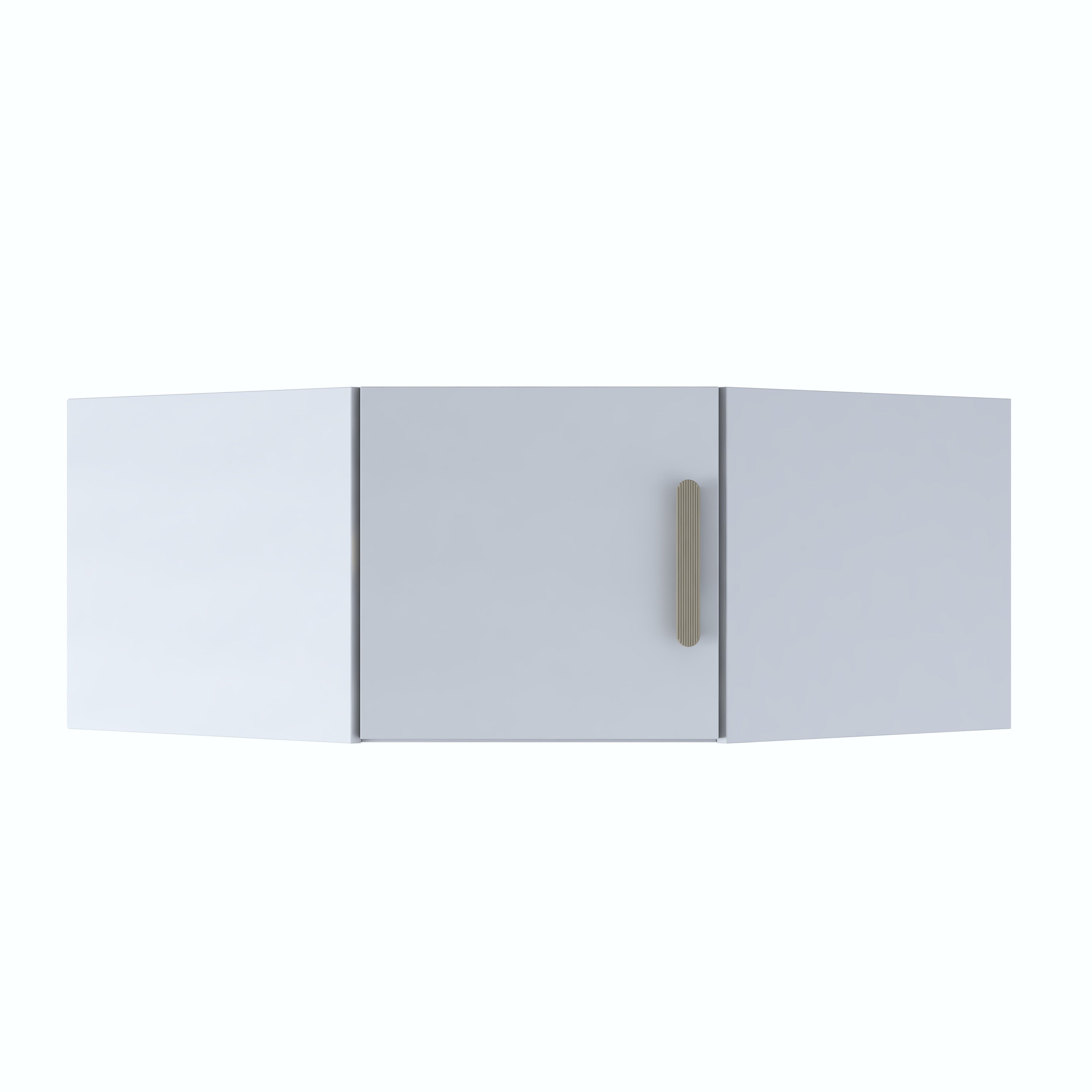 Rani BA168 Gardırop Çok Amaçlı Köşe Üst Modül Beyaz