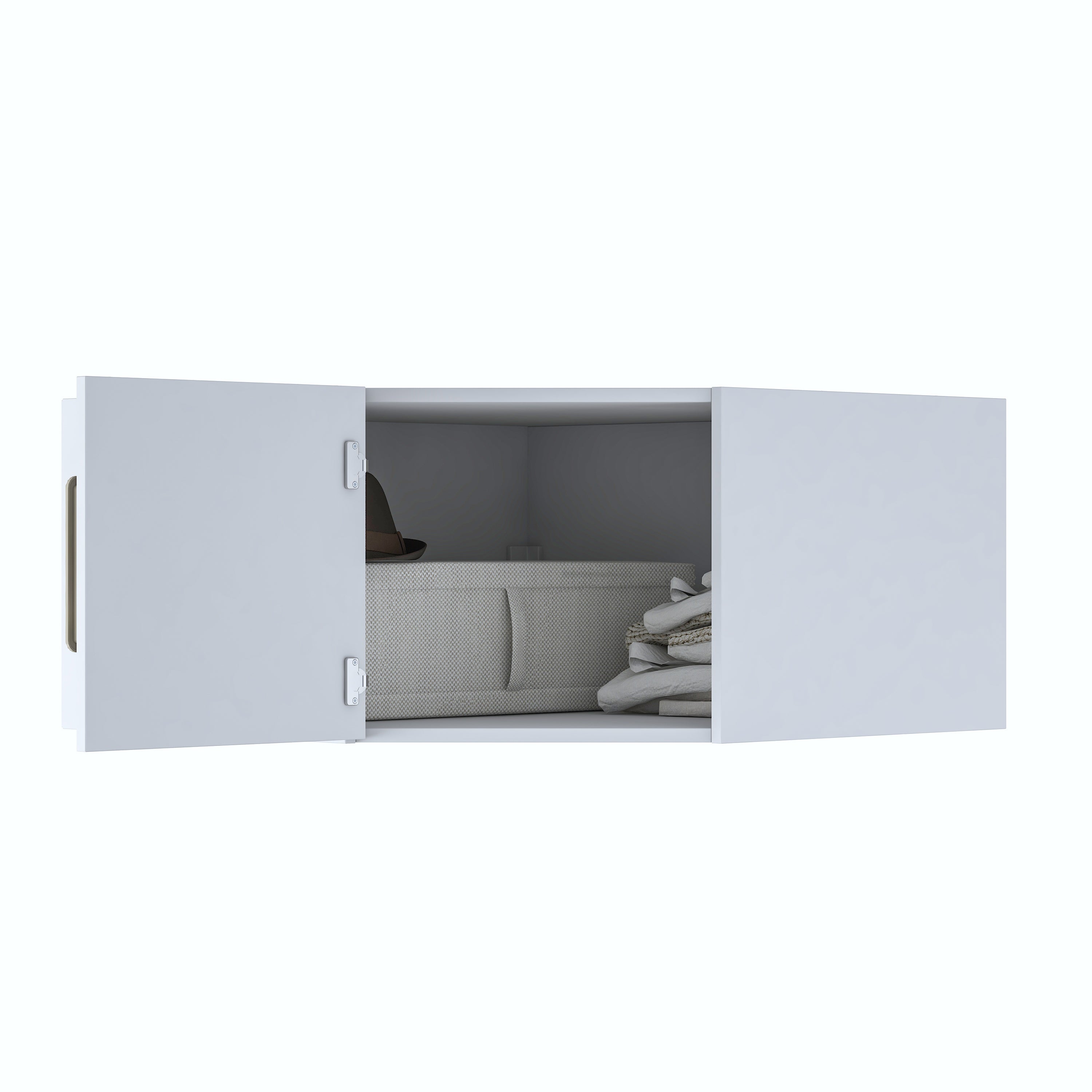 Rani BA168 Gardırop Çok Amaçlı Köşe Üst Modül Beyaz