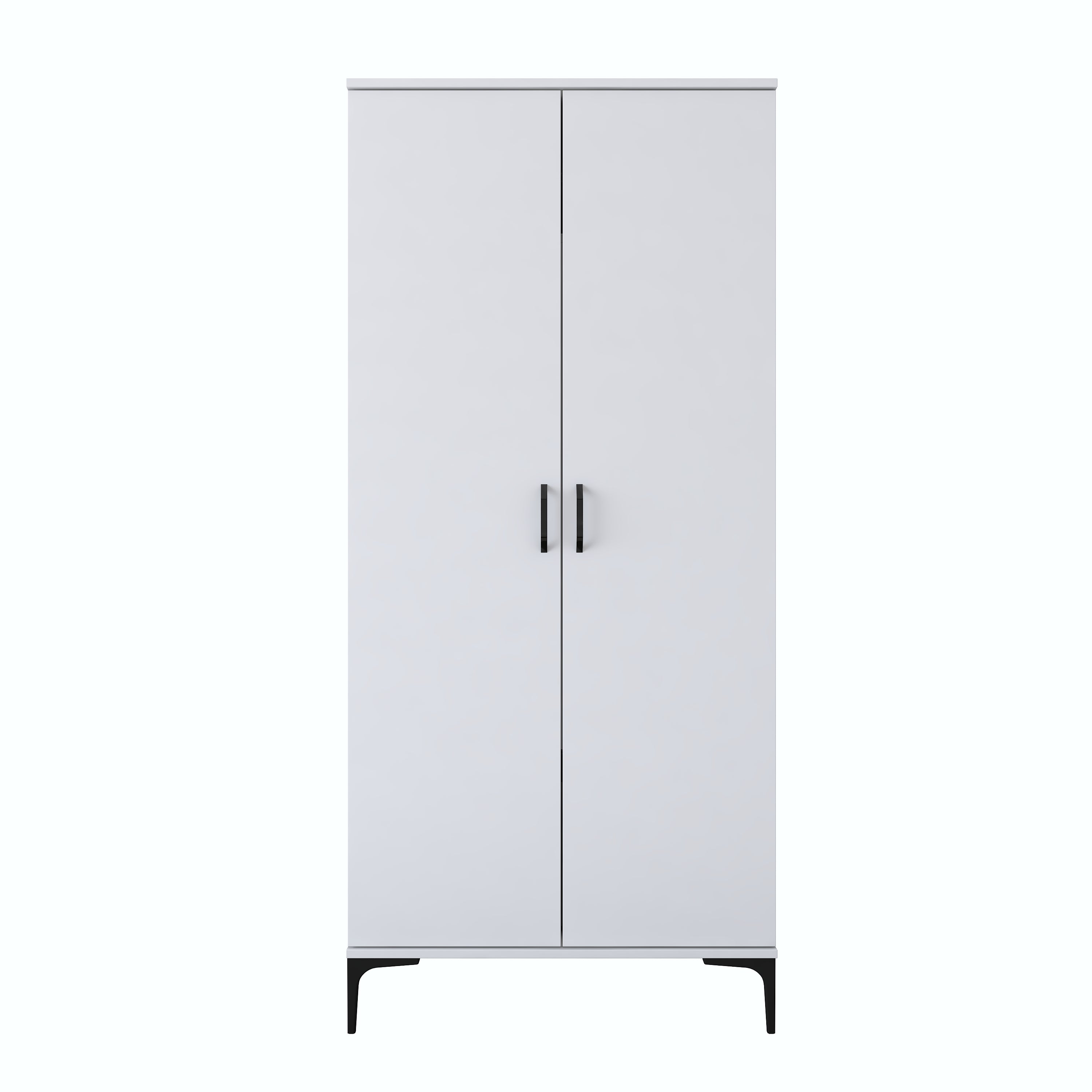 Rani KC104 Banyo Dolabı 2 Kapaklı 4 Raflı Çok Amaçlı Dolap Beyaz