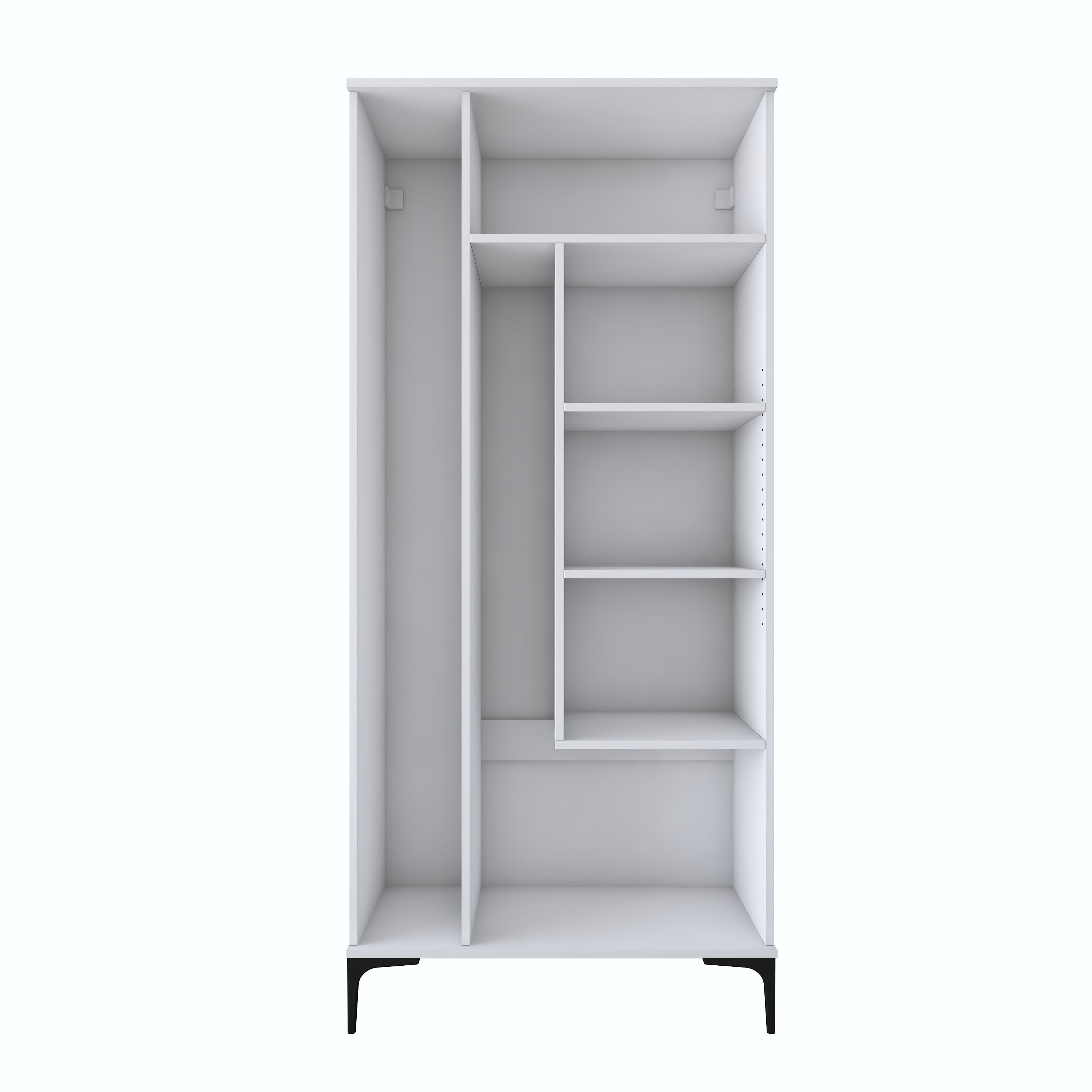 Rani KC104 Banyo Dolabı 2 Kapaklı 4 Raflı Çok Amaçlı Dolap Beyaz