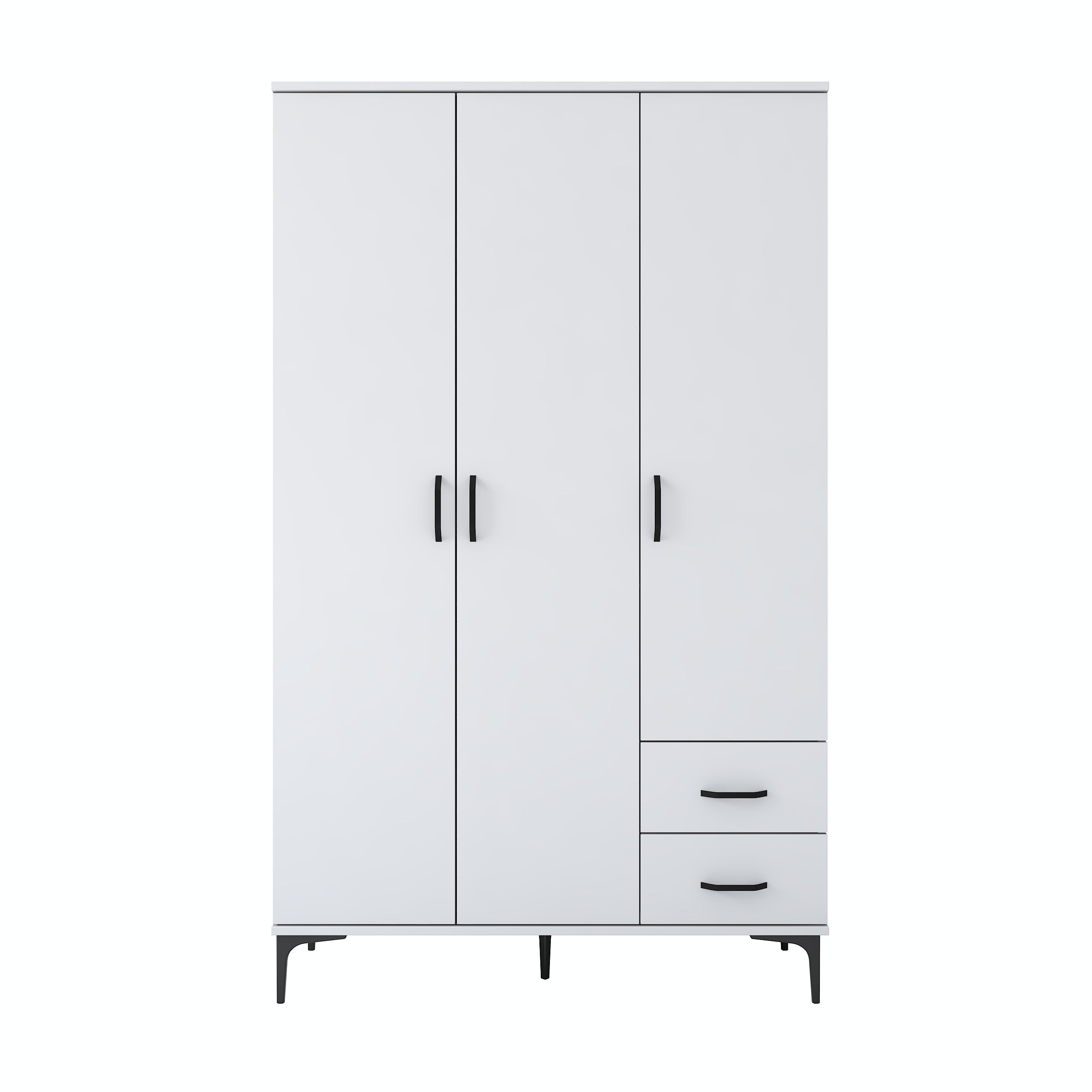 Rani KC105 Banyo Dolabı 3 Kapaklı 13 Raflı 2 Çekmeceli Çok Amaçlı Dolap Beyaz