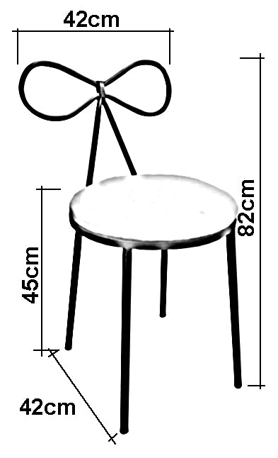 Rani JB111 Fiyonk Metal Makyaj Masası Sandalyesi Gold