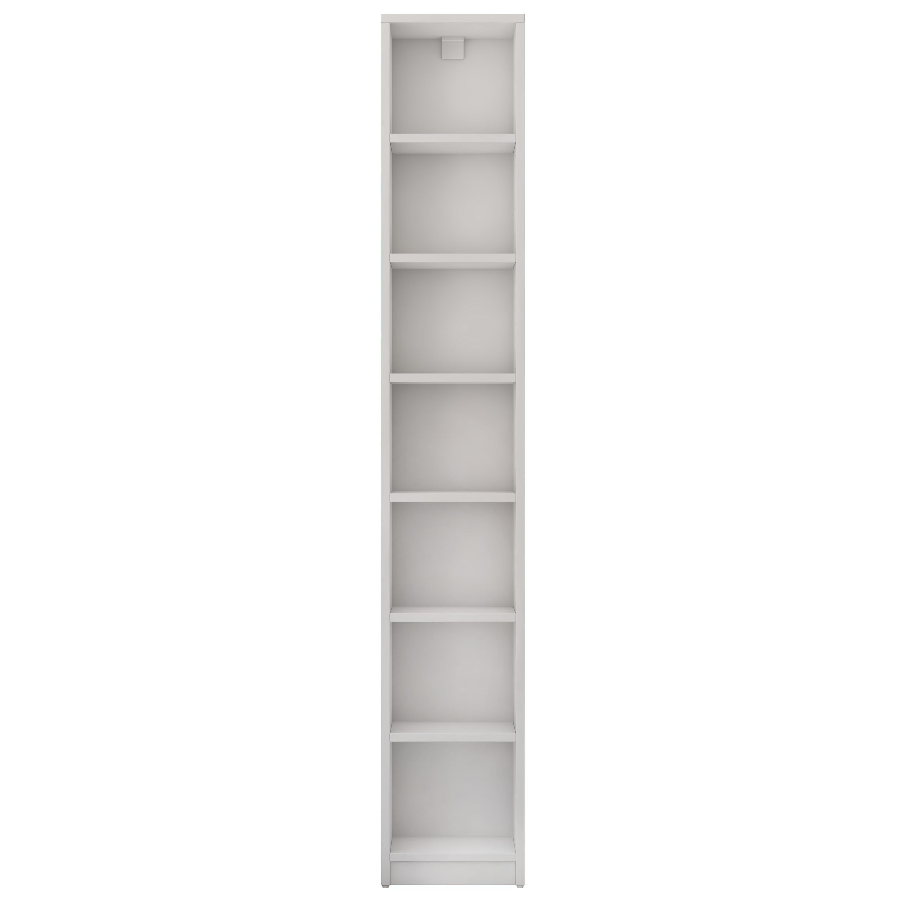 Rani HC126 Kitaplık 6 Raflı Çalışma Odası Kütüphane Modern Duvar Rafı Beyaz