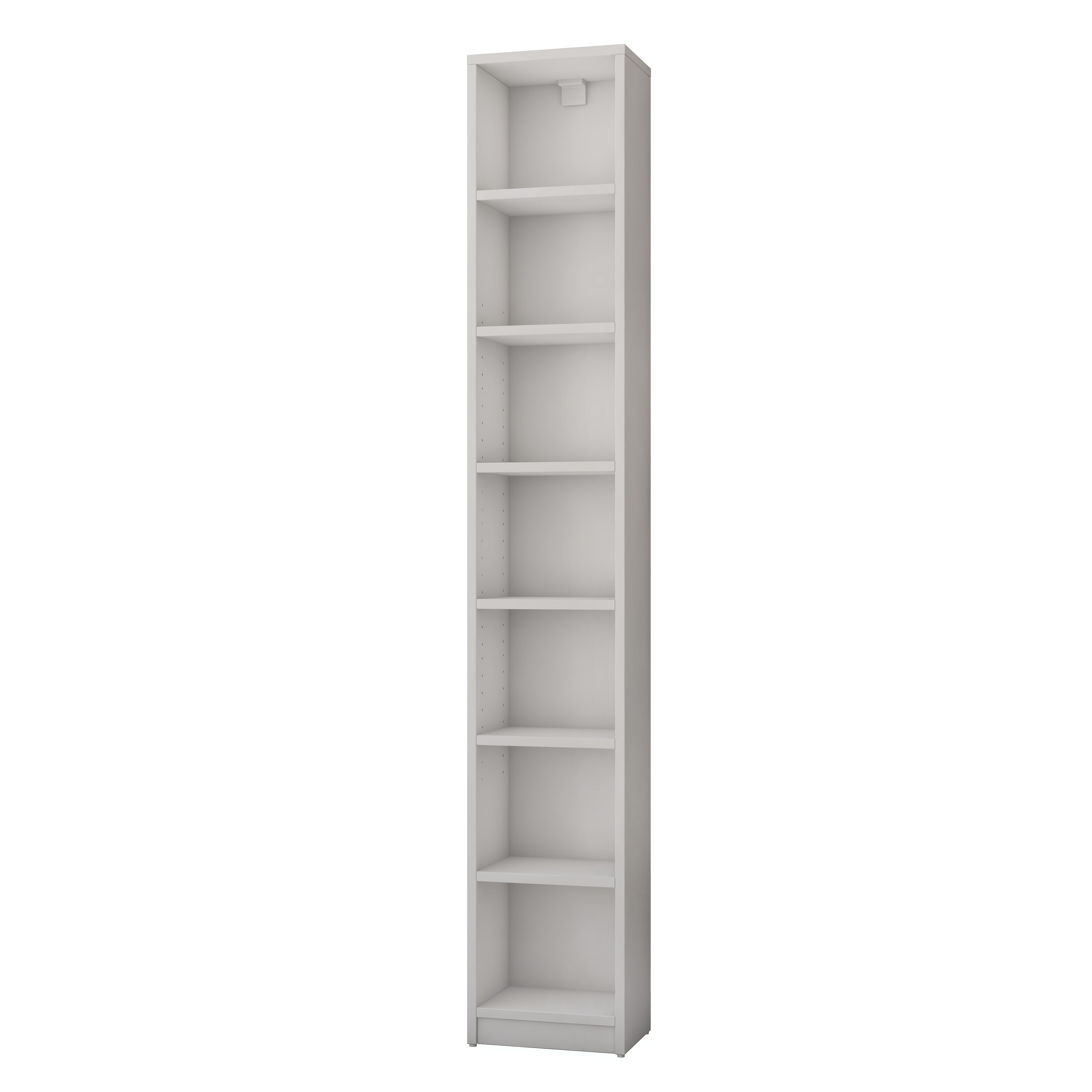 Rani HC126 Kitaplık 6 Raflı Çalışma Odası Kütüphane Modern Duvar Rafı Beyaz