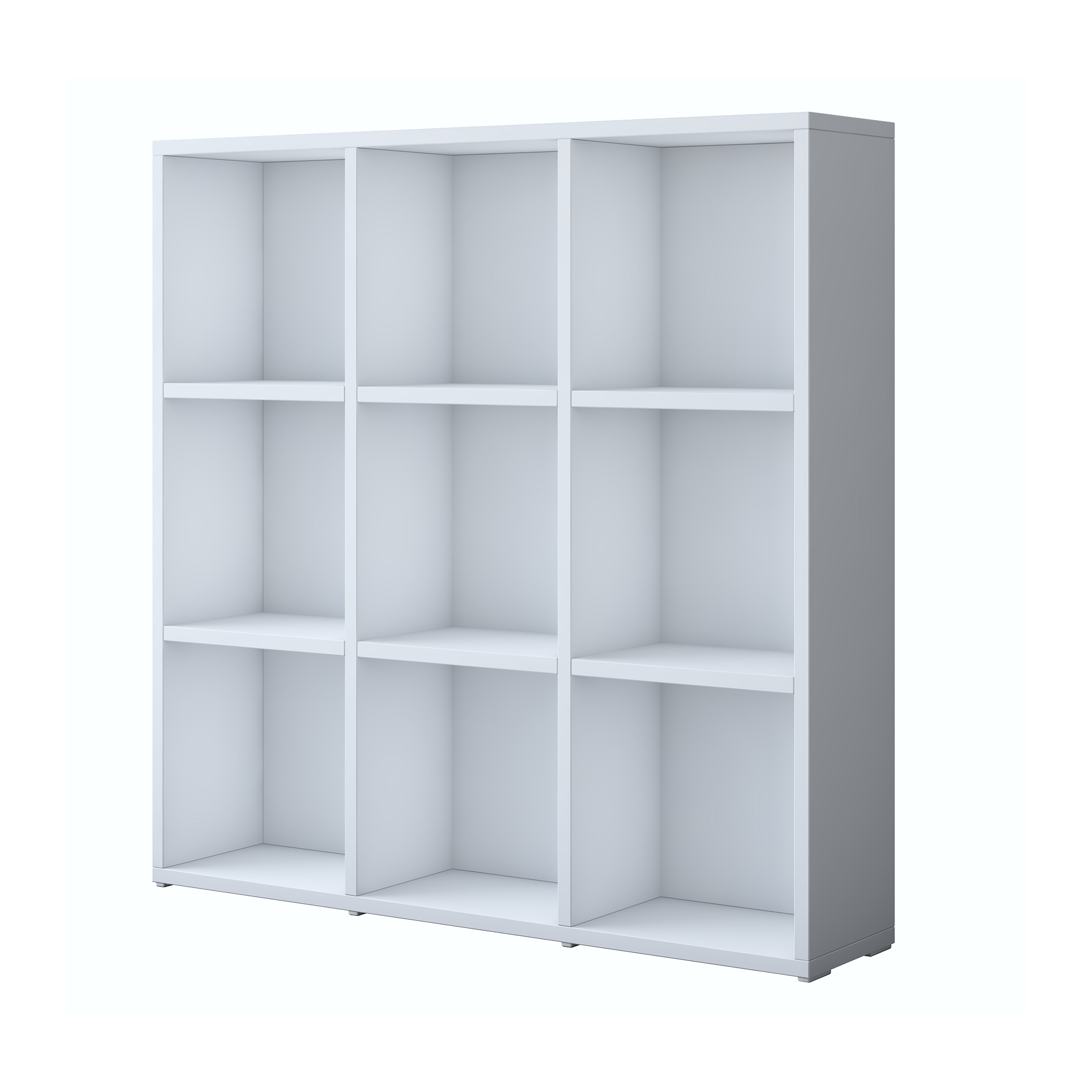 Rani HC121 Kitaplık 6 Raflı Çalışma Odası Kütüphane Modern Duvar Rafı Beyaz