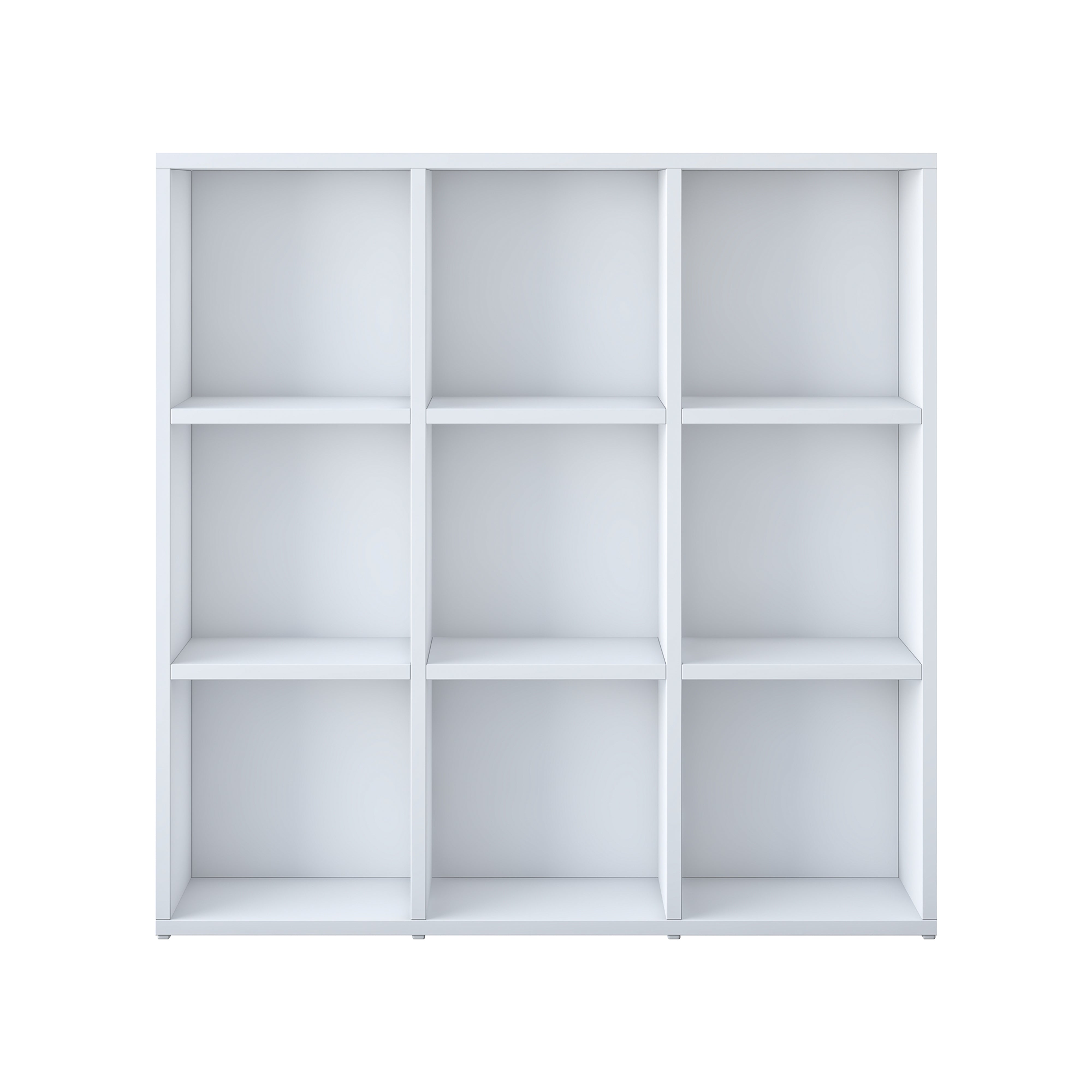 Rani HC121 Kitaplık 6 Raflı Çalışma Odası Kütüphane Modern Duvar Rafı Beyaz