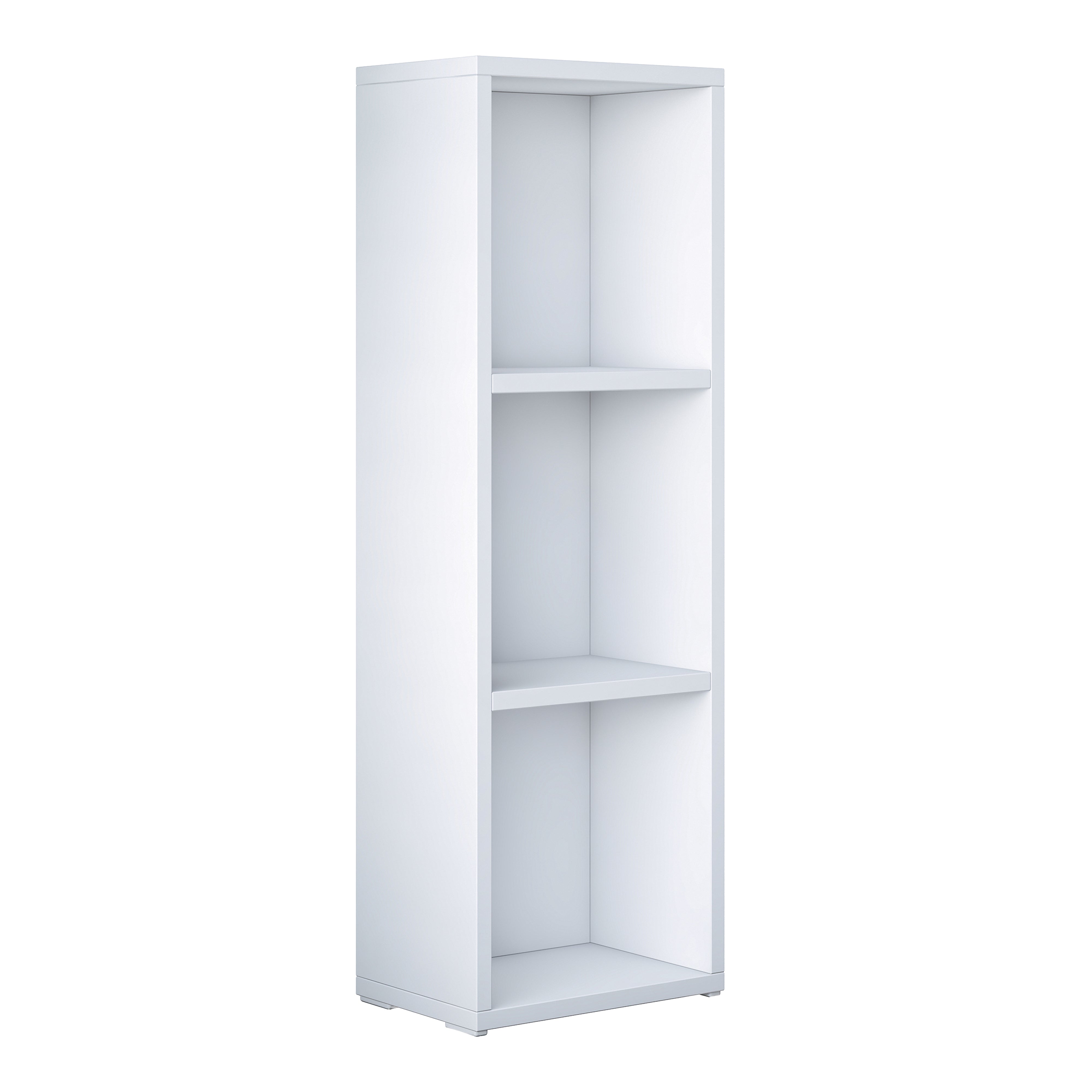 Rani HC119 Kitaplık 2 Raflı Çalışma Odası Kütüphane Modern Duvar Rafı Beyaz