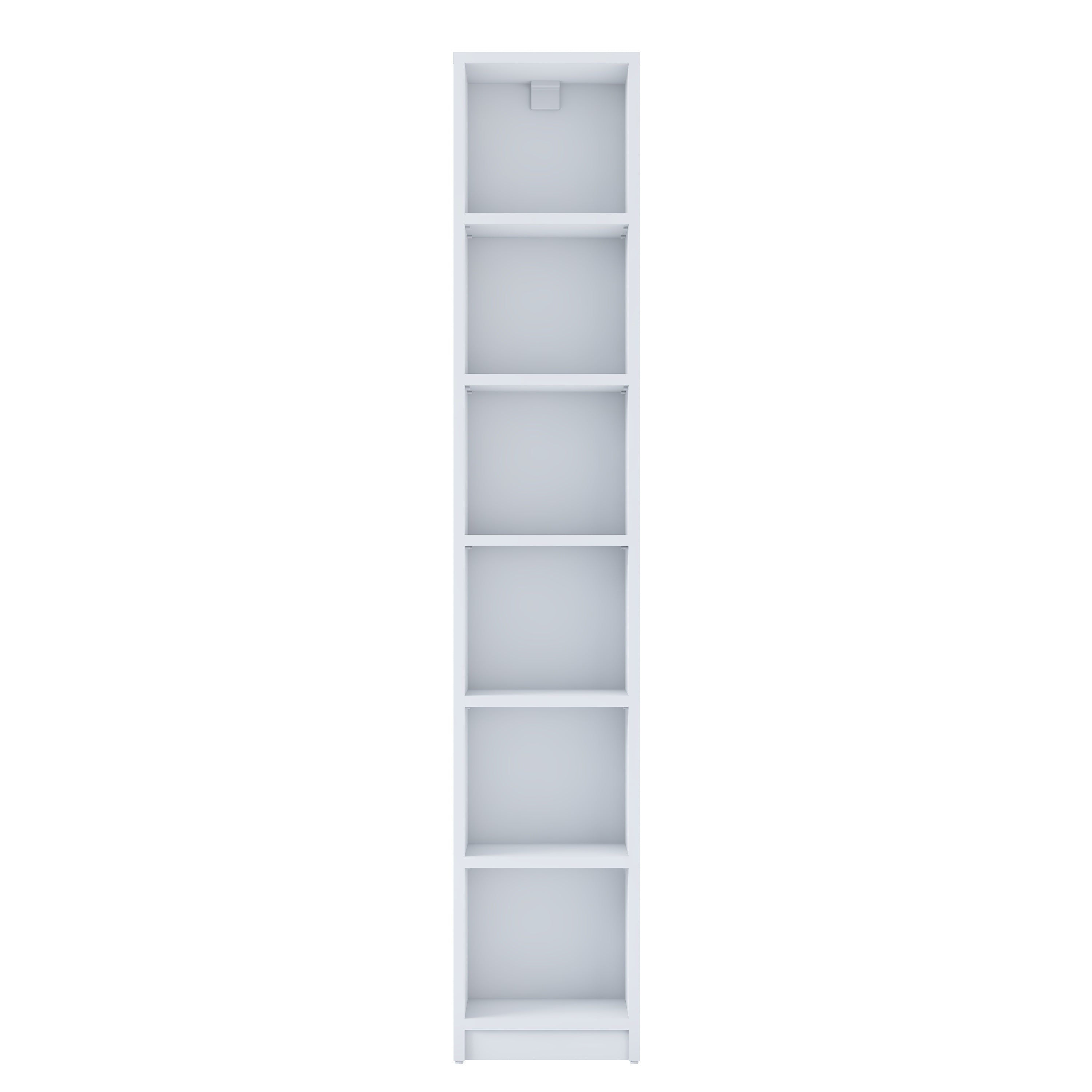 Rani HC125 Kitaplık 5 Raflı Çalışma Odası Kütüphane Modern Duvar Rafı Beyaz