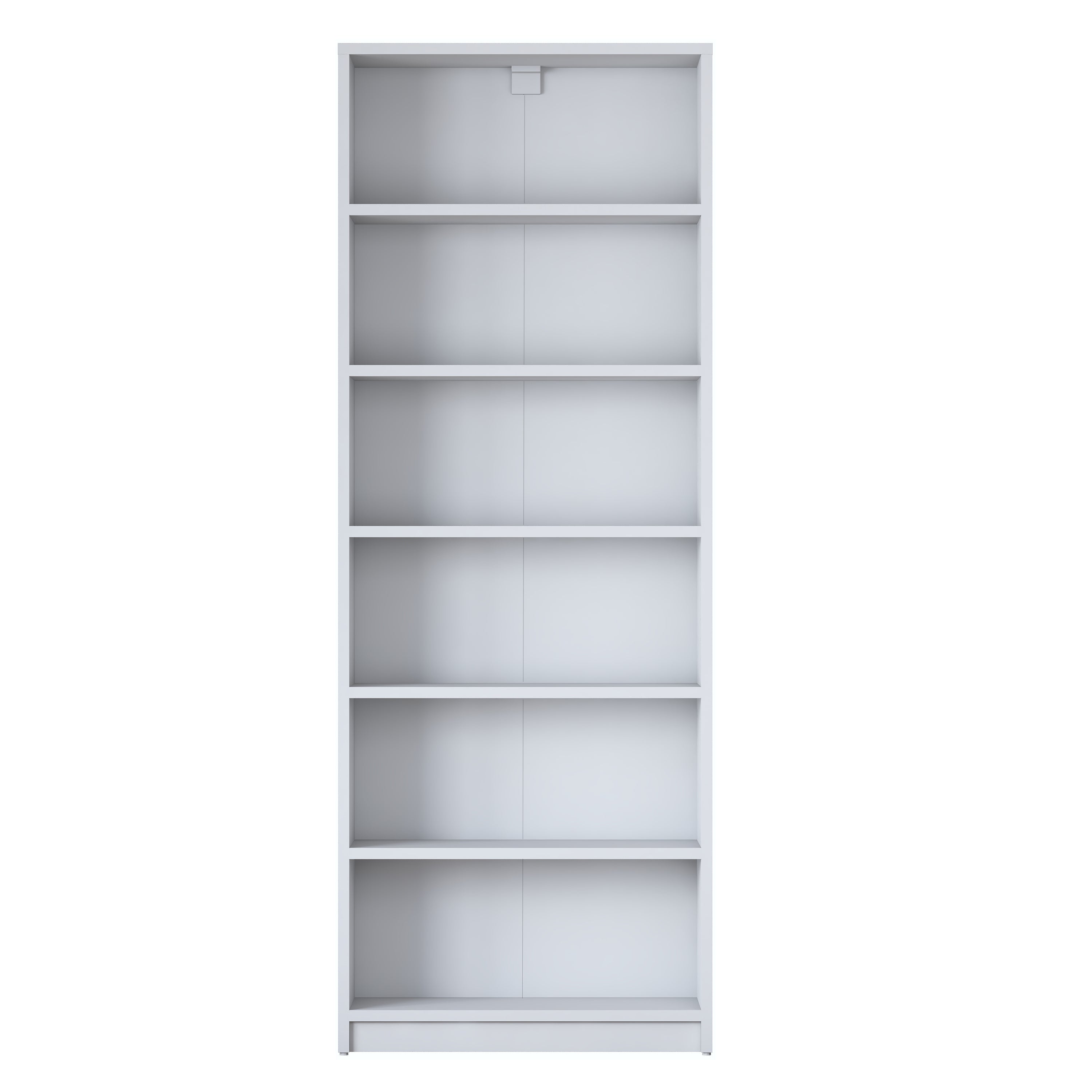 Rani HC122 Kitaplık 5 Raflı Çalışma Odası Kütüphane Modern Duvar Rafı Beyaz