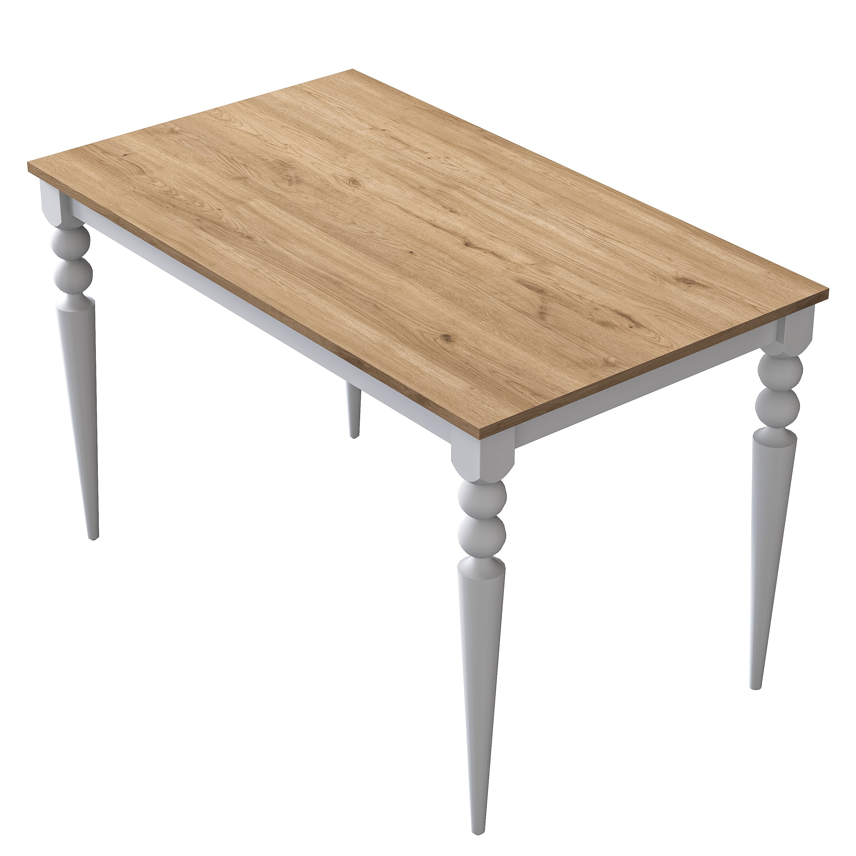 Rani JC120 Mutfak Masa Sandalye Takımı Sepet Ceviz - Beyaz