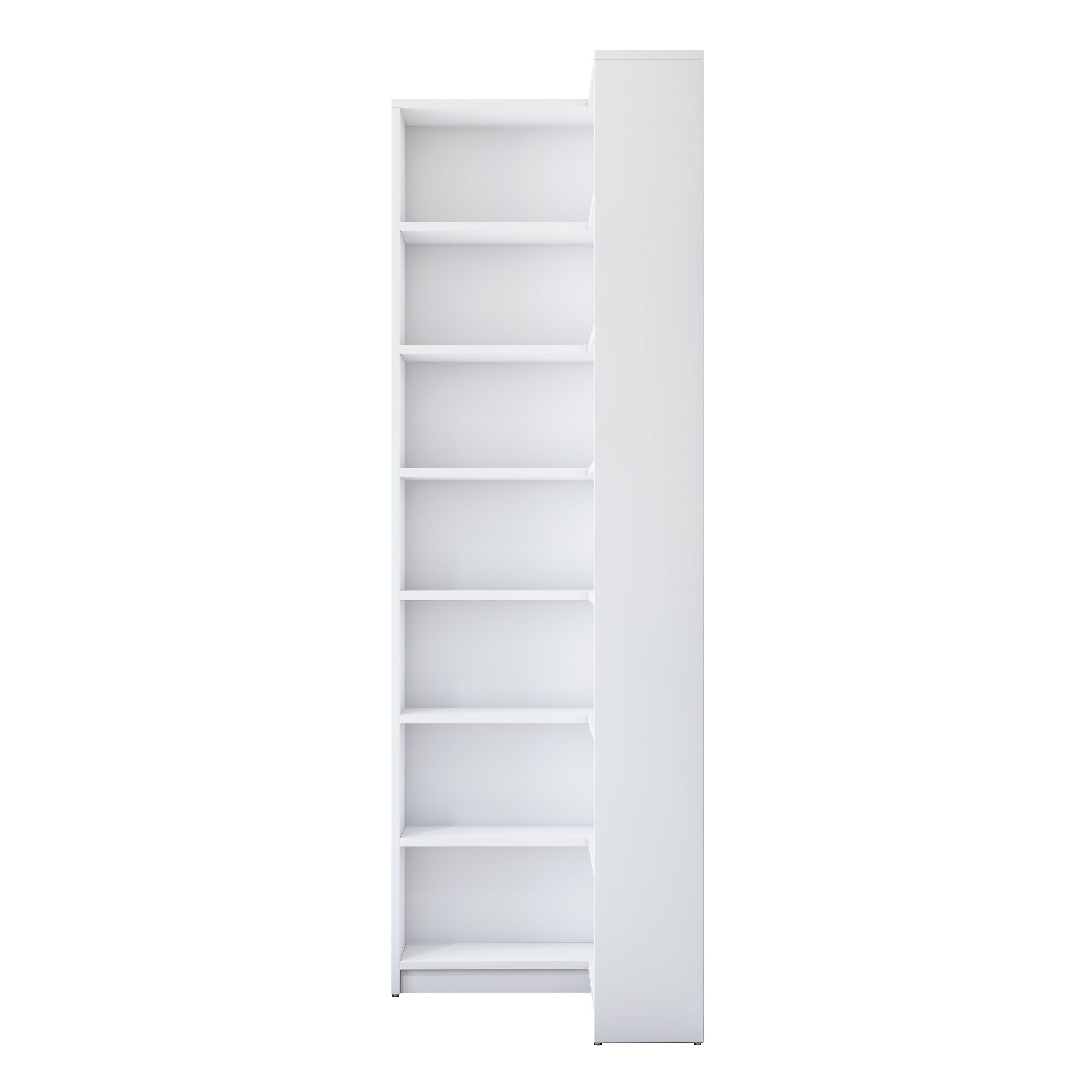 Rani HC129 Kitaplık 6 Raflı Çalışma Odası Kütüphane Modern Duvar Rafı Beyaz