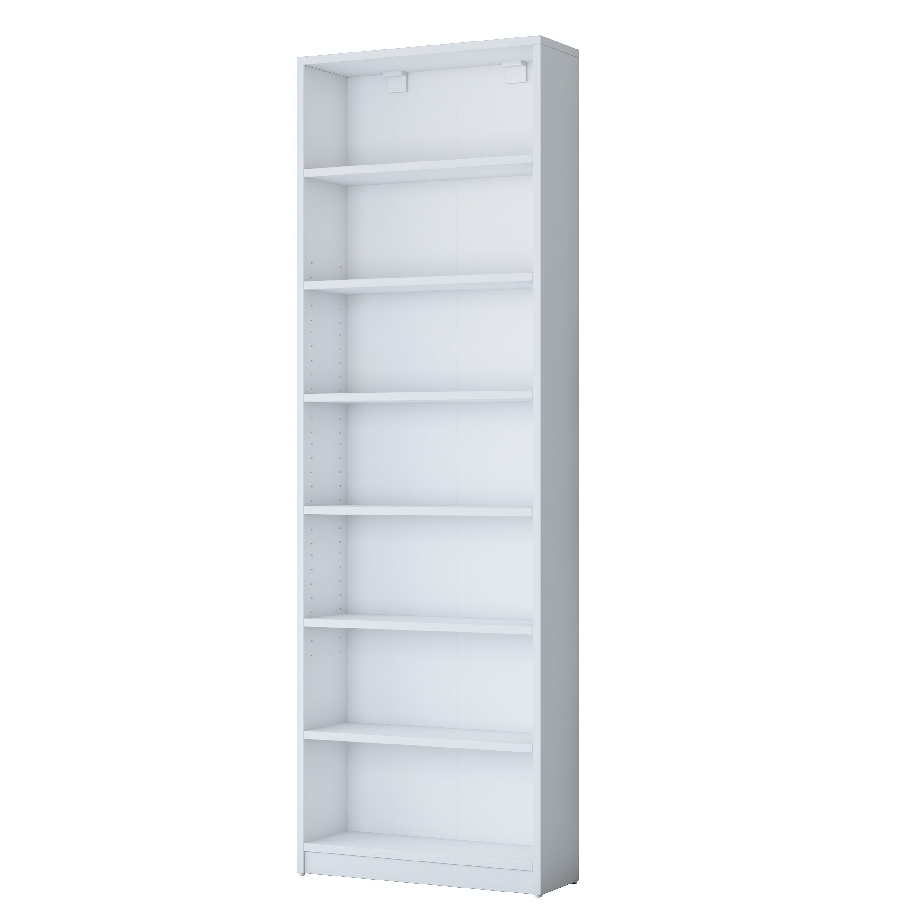 Rani HC127 Kitaplık 6 Raflı Çalışma Odası Kütüphane Modern Duvar Rafı Beyaz