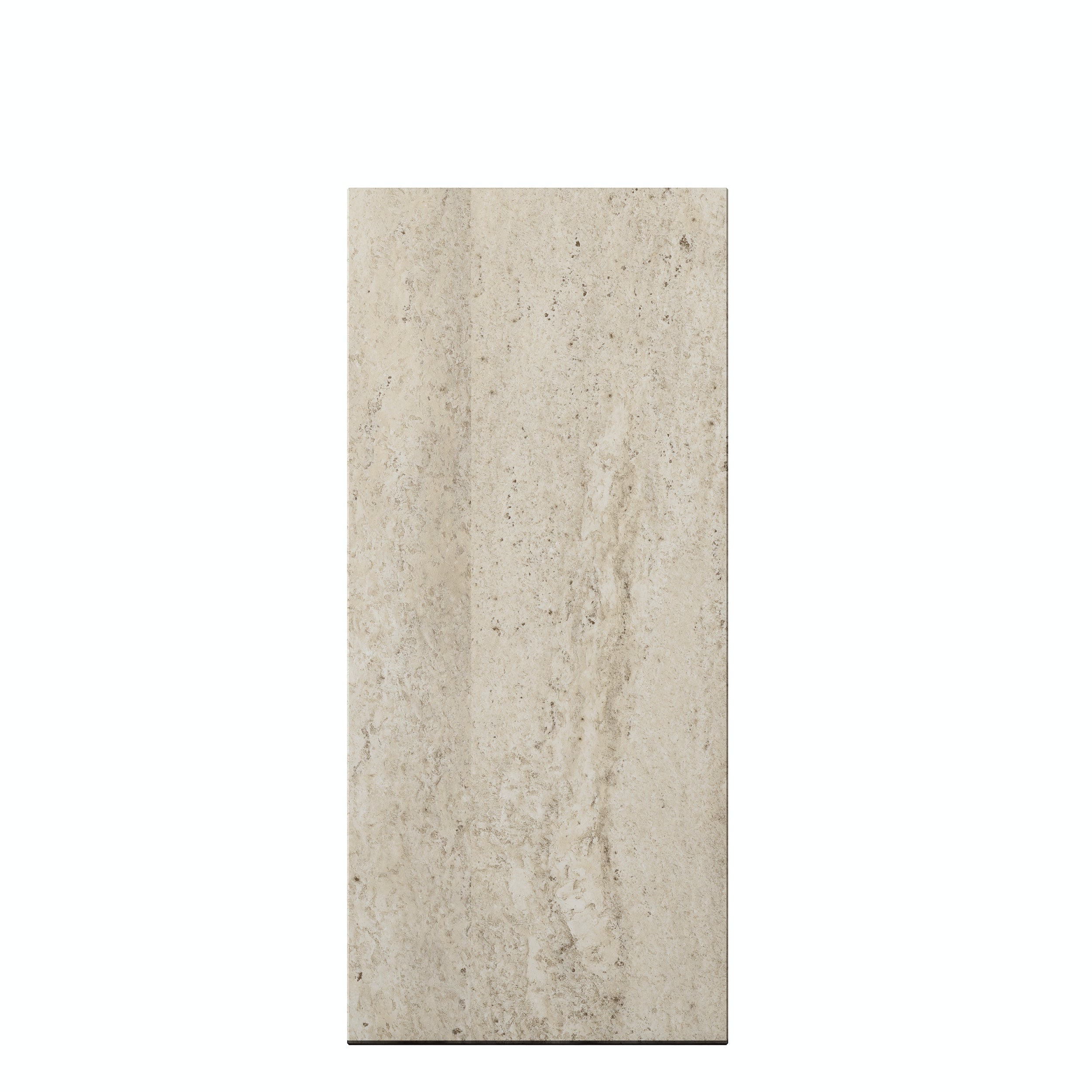 Rani AD105 Modern Gizli Bölmeli Sütun Yan Sehpa Traverten