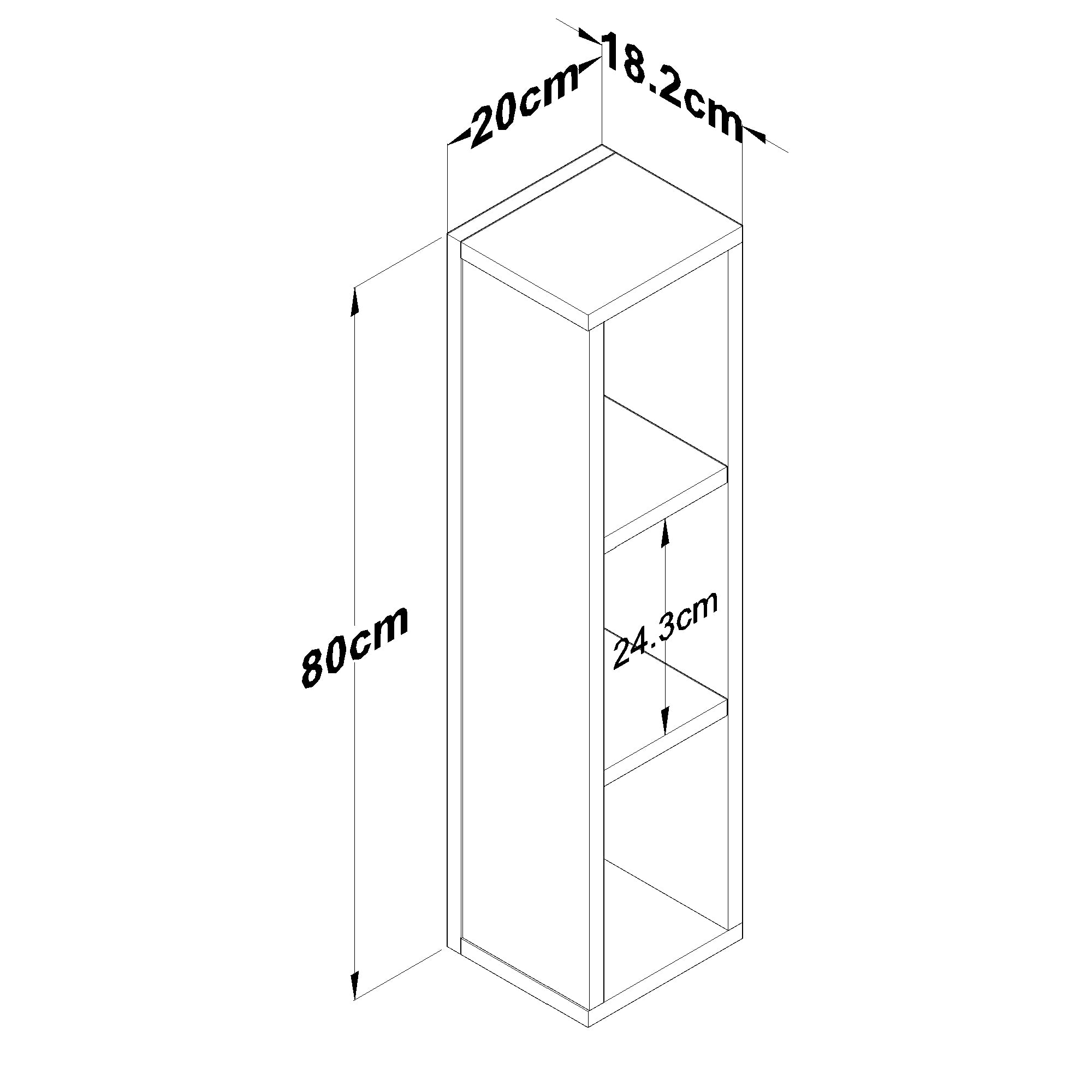 Rani AD103 Modern Gizli Bölmeli Sütun Yan Sehpa Traverten