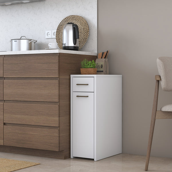 Rani KC107 Banyo Dolabı Tekerlekli  Çekmeceli Çok Amaçlı Dolap Beyaz