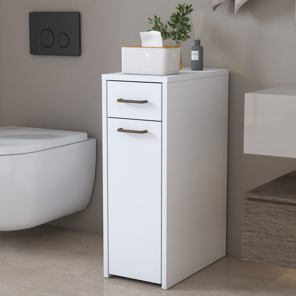 Rani KC107 Banyo Dolabı Tekerlekli  Çekmeceli Çok Amaçlı Dolap Beyaz