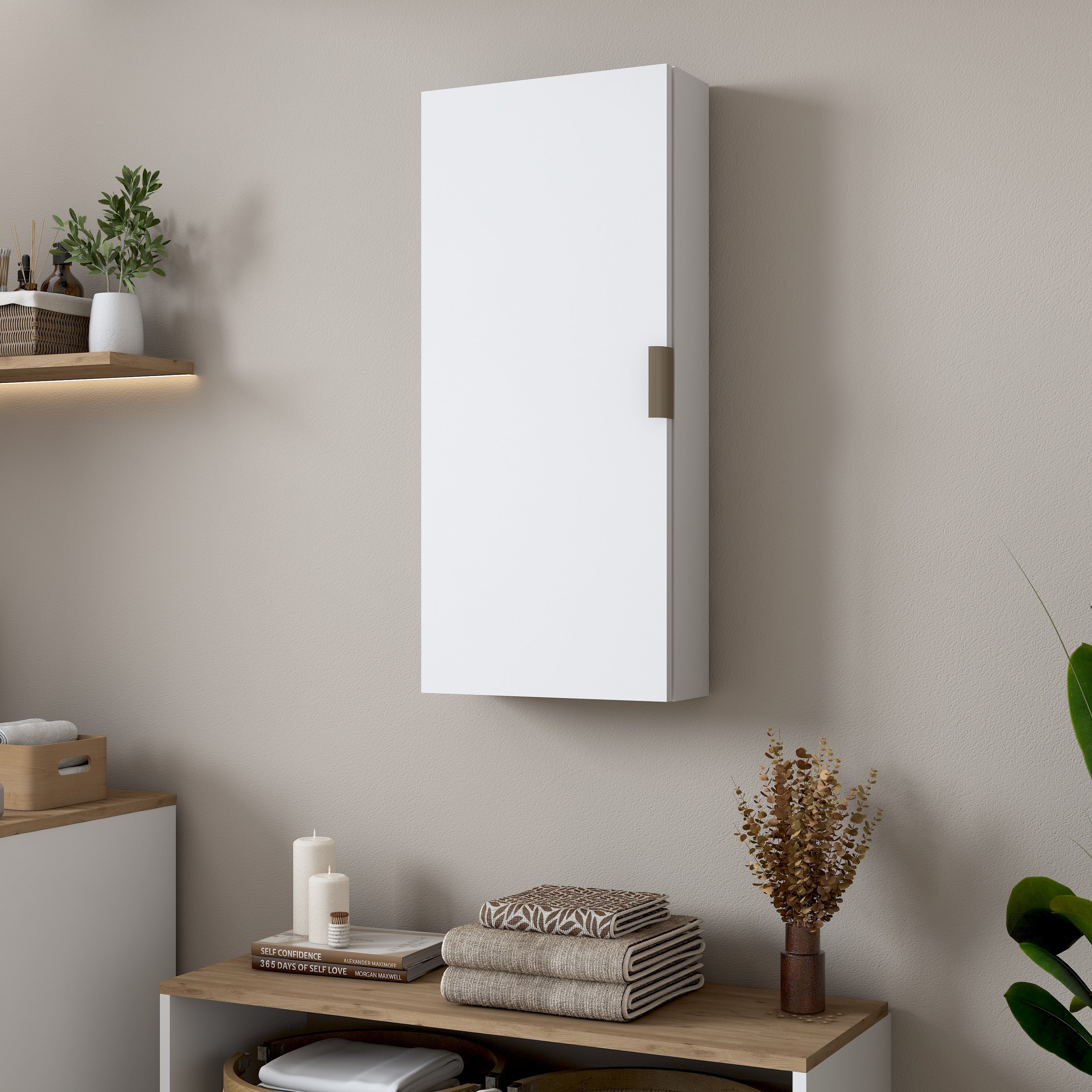 Rani KB110 Banyo Dolabı Raflı Çok Amaçlı Dolap Beyaz