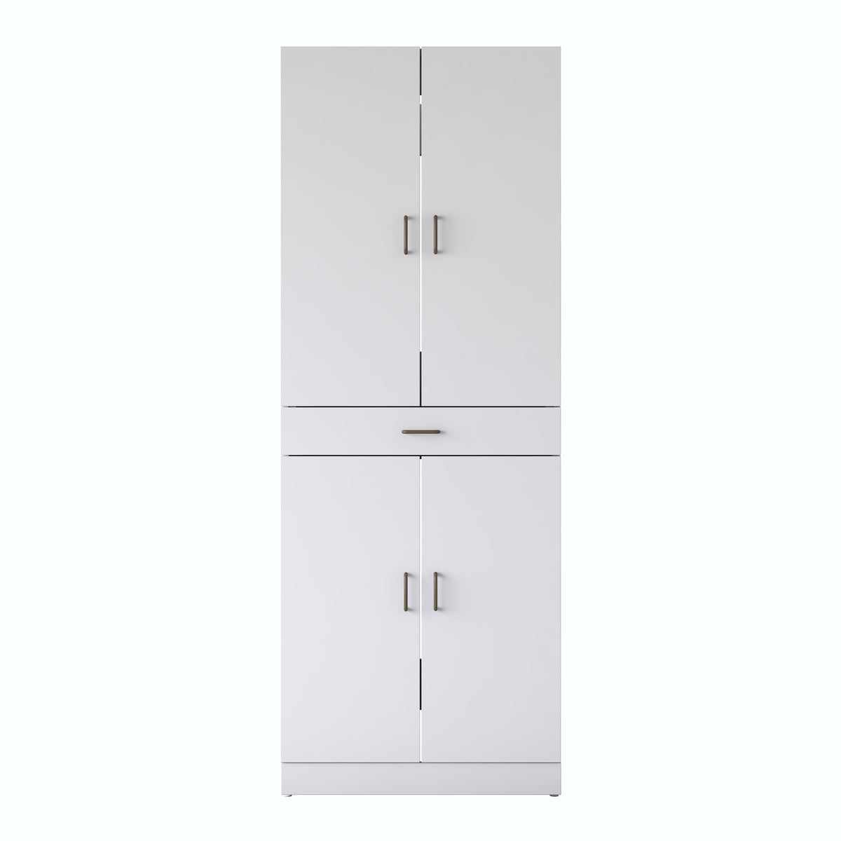 Rani KD127 Çamaşır Ve Kurutma Makinesi Dolabı 4 Kapaklı Çekmeceli Banyo Dolabı Beyaz