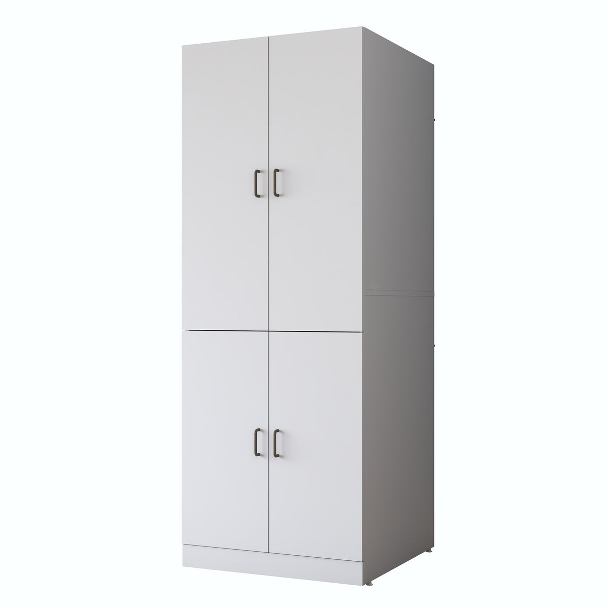 Rani KD126 Çamaşır Ve Kurutma Makinesi Dolabı 4 Kapaklı Çekmeceli Banyo Dolabı Beyaz