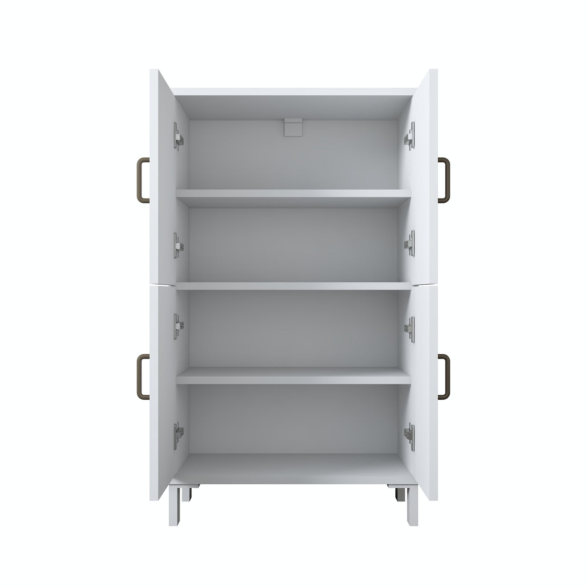 Rani KC116 Banyo Dolabı 4 Kapaklı 3 Raflı Çok Amaçlı Dolap Beyaz