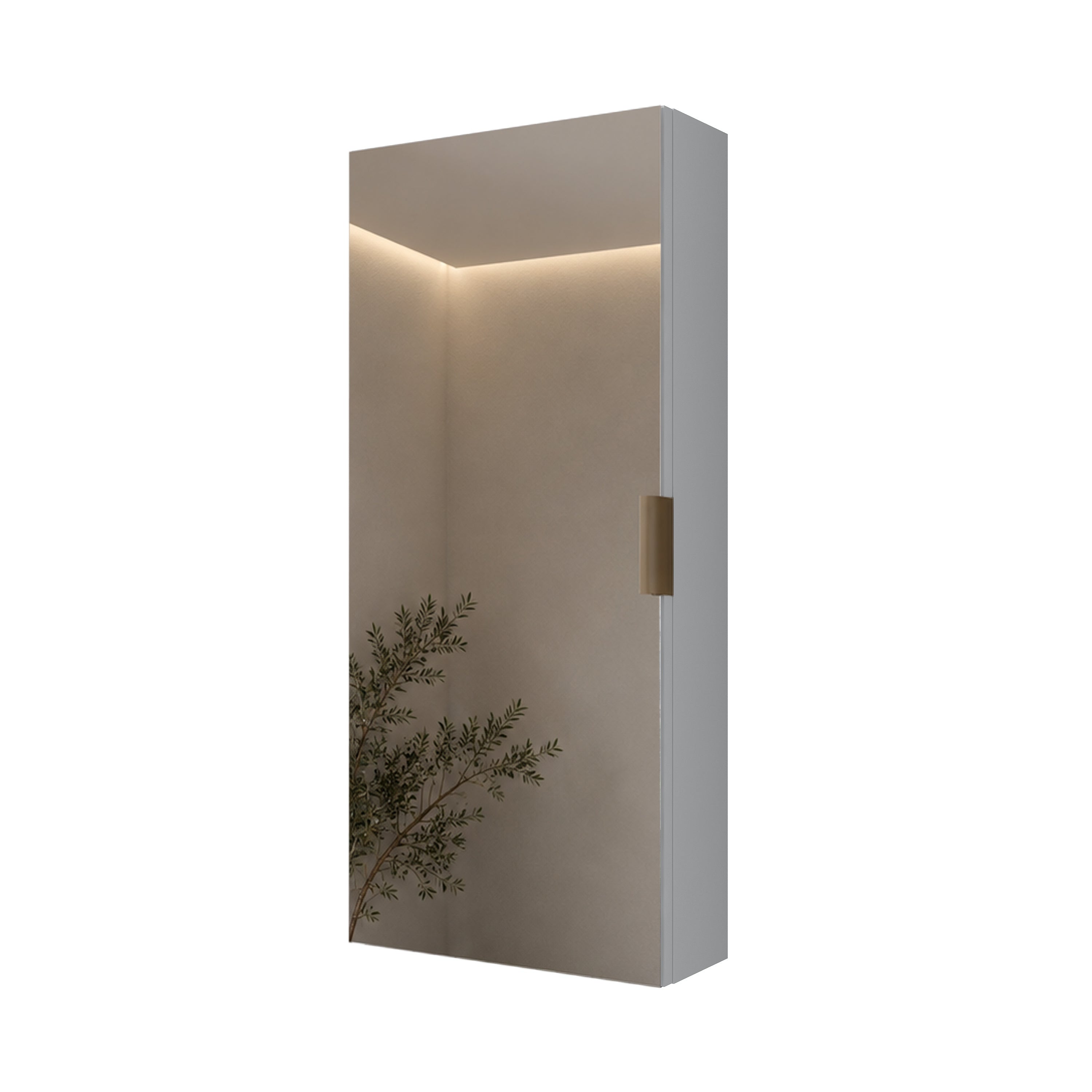 Rani KB109 Aynalı Banyo Dolabı Raflı Çok Amaçlı Dolap Beyaz