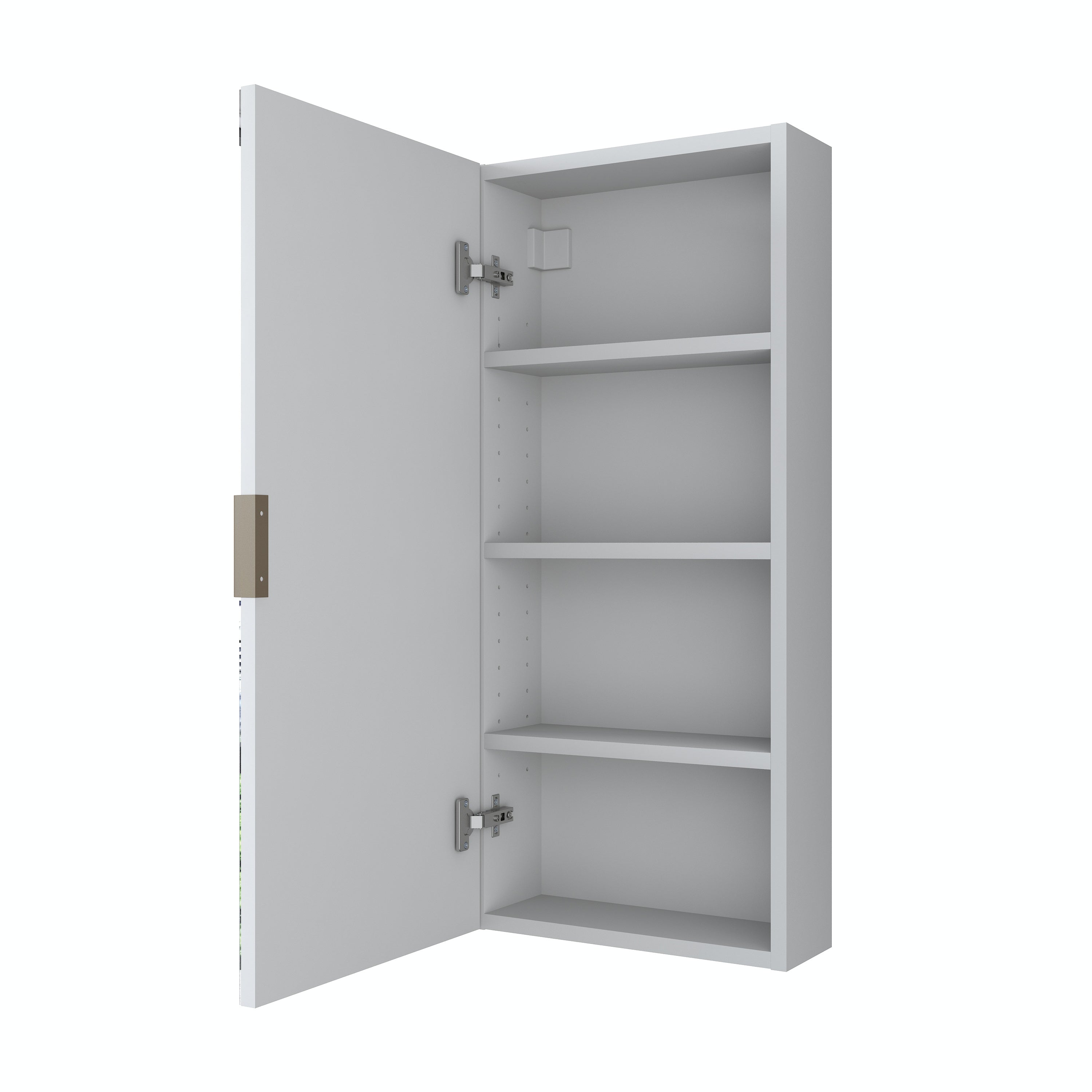 Rani KB109 Aynalı Banyo Dolabı Raflı Çok Amaçlı Dolap Beyaz