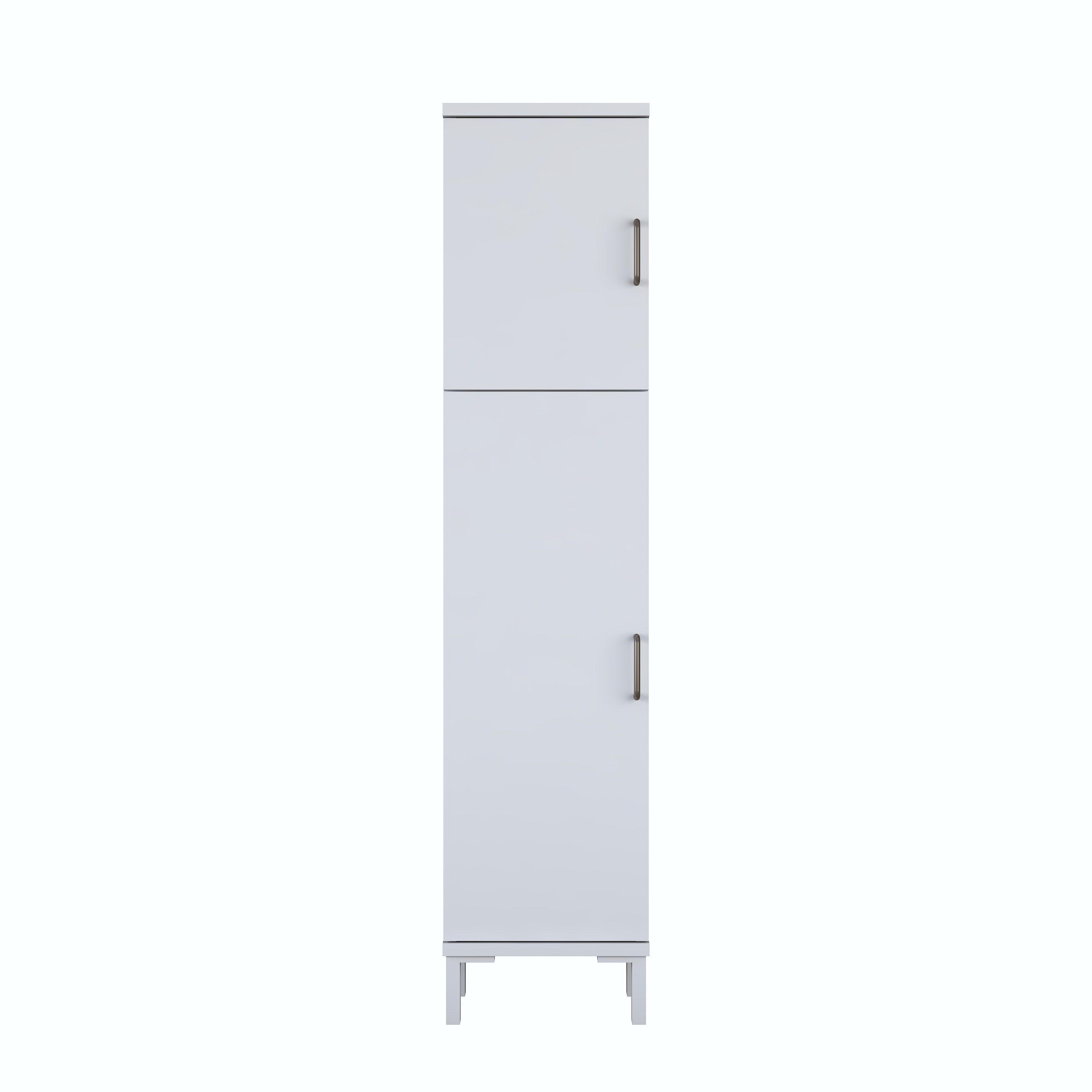 Rani KC115 Banyo Dolabı 2 Kapaklı 4 Raflı Çok Amaçlı Dolap Beyaz