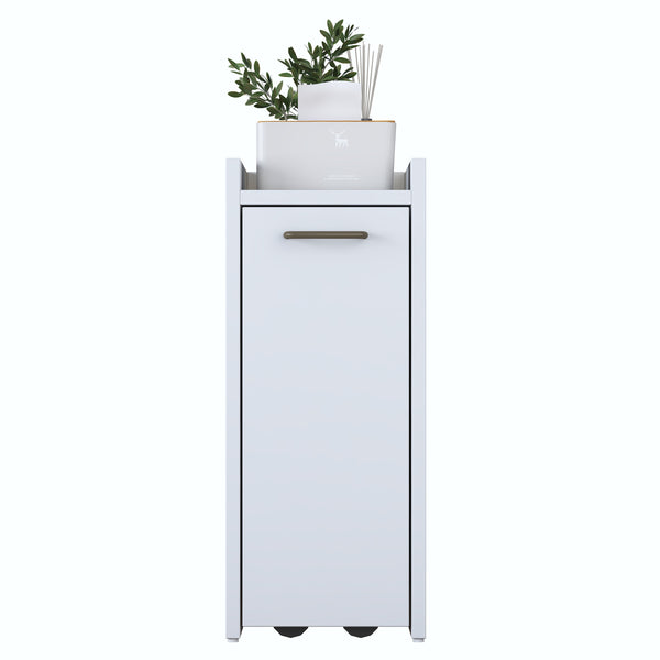 Rani KC108 Banyo Dolabı Tekerlekli Raflı Çekmeceli Çok Amaçlı Dolap Beyaz