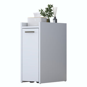 Rani KC108 Banyo Dolabı Tekerlekli Raflı Çekmeceli Çok Amaçlı Dolap Beyaz
